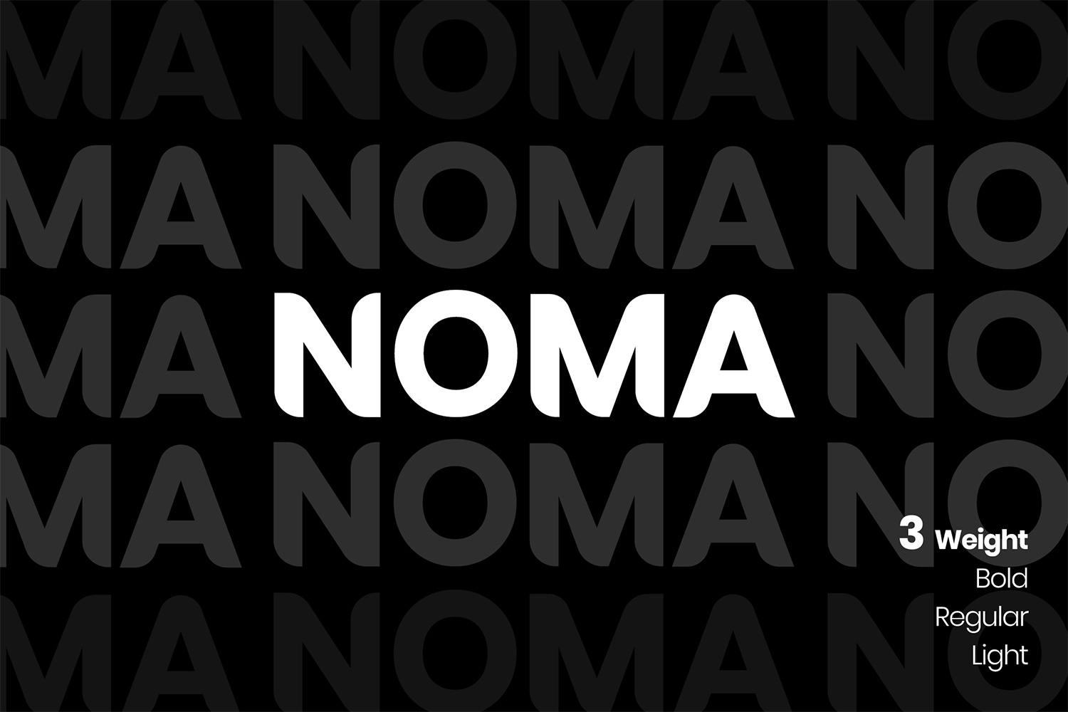 Imagen de portada de NOMA Sans Serif Font (fuente)
