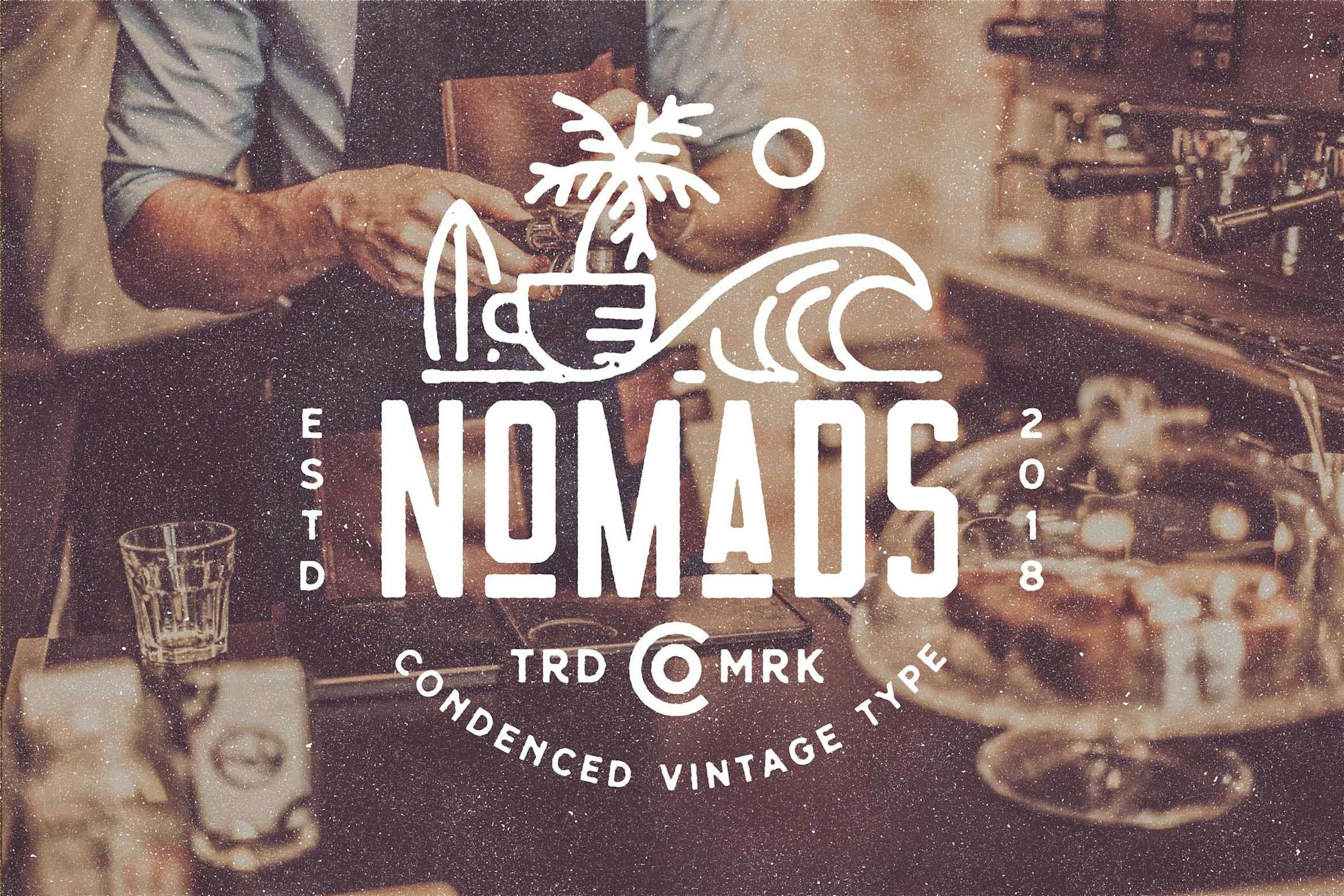 Imagen de portada de Nomads - The Farmer Original Typeface (fuente)