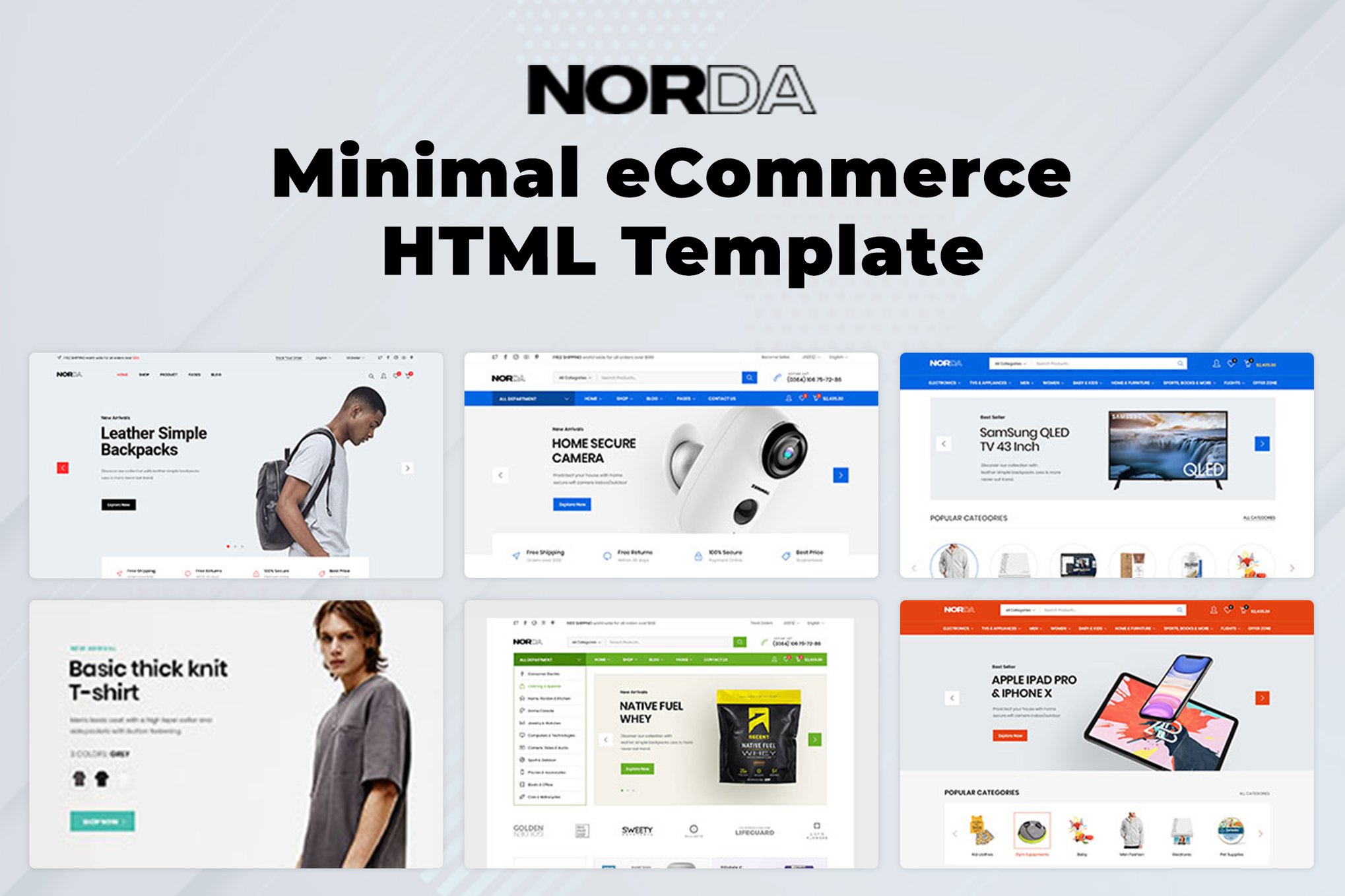 Imagen de portada de Norda - Minimal eCommerce HTML Template (plantilla web)