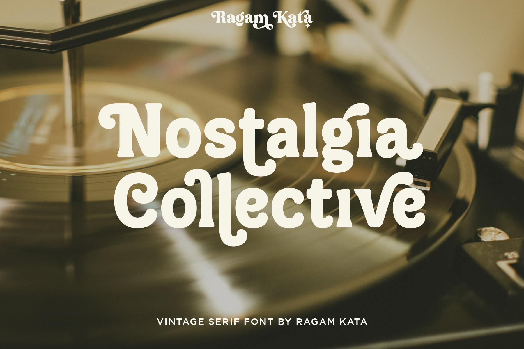 Imagen de portada de Nostalgia Collective - Vintage Serif (fuente)