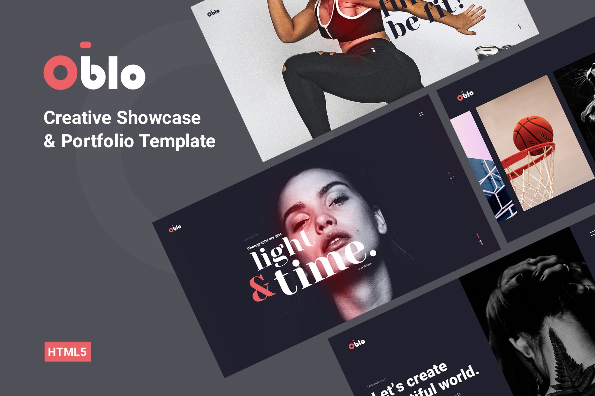 Imagen de portada de Oblo - Creative Photography Portfolio Template (plantilla web)