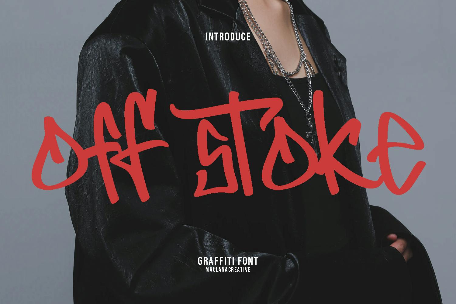 Imagen de portada de Offstoke Graffiti Font (fuente)