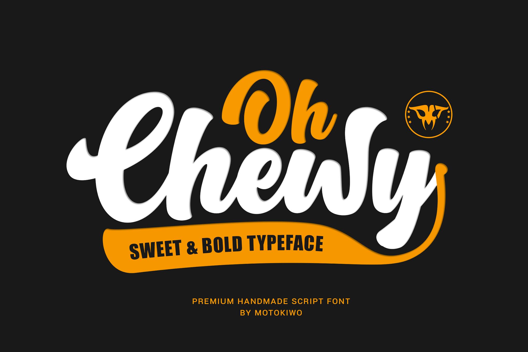 Imagen de portada de Oh Chewy - Sweet & Bold Script Font (fuente)
