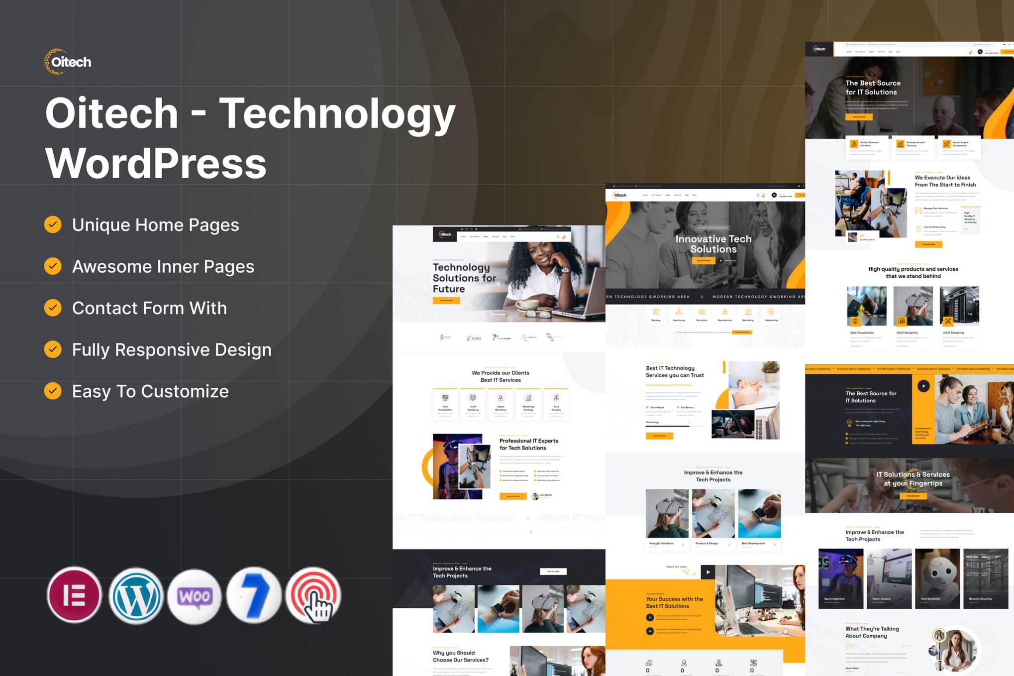 Imagen de portada de Oitech - Technology WordPress (tema)