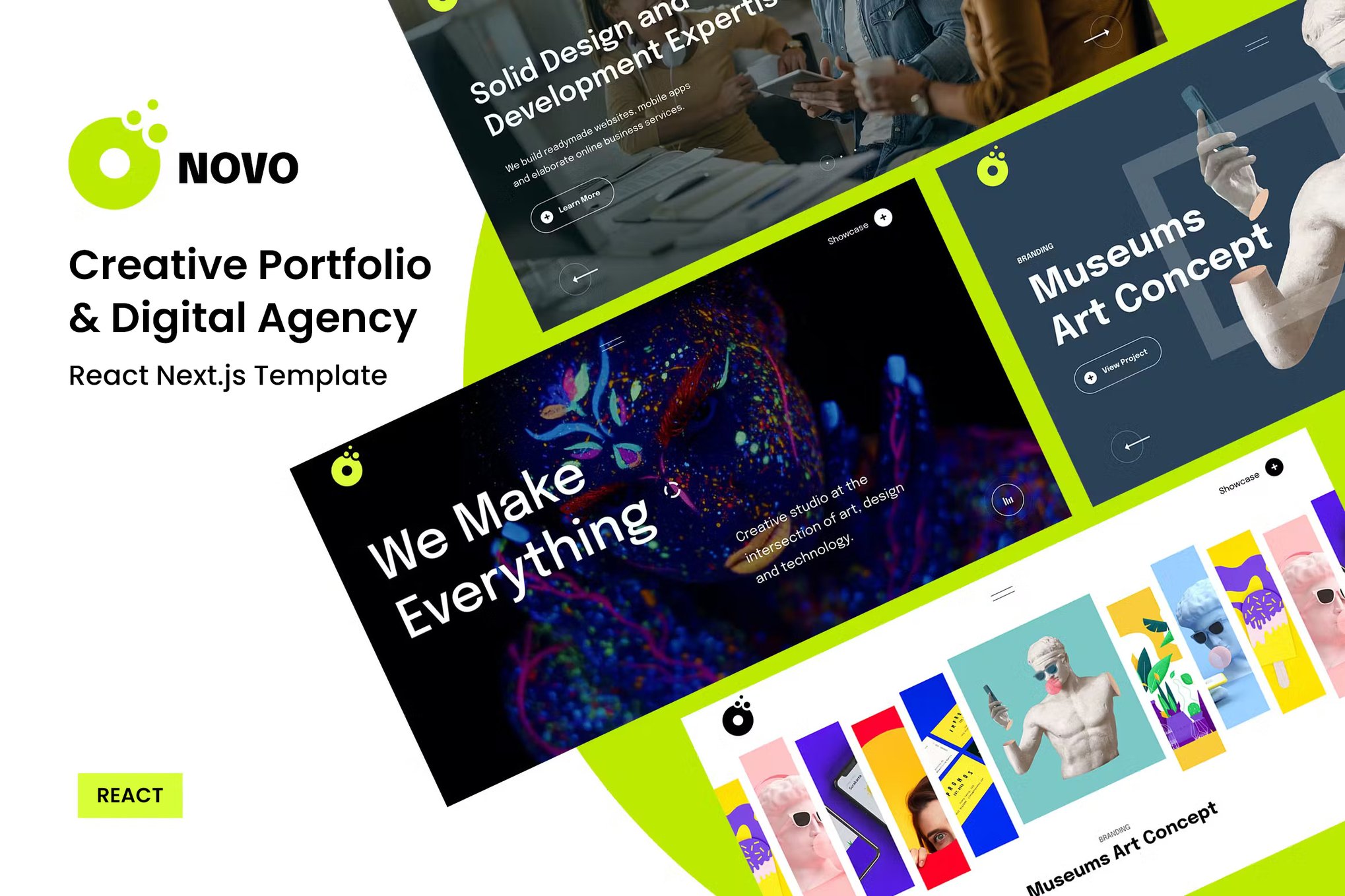 Imagen de portada de Onovo - Creative Portfolio Agency React Template (plantilla web)
