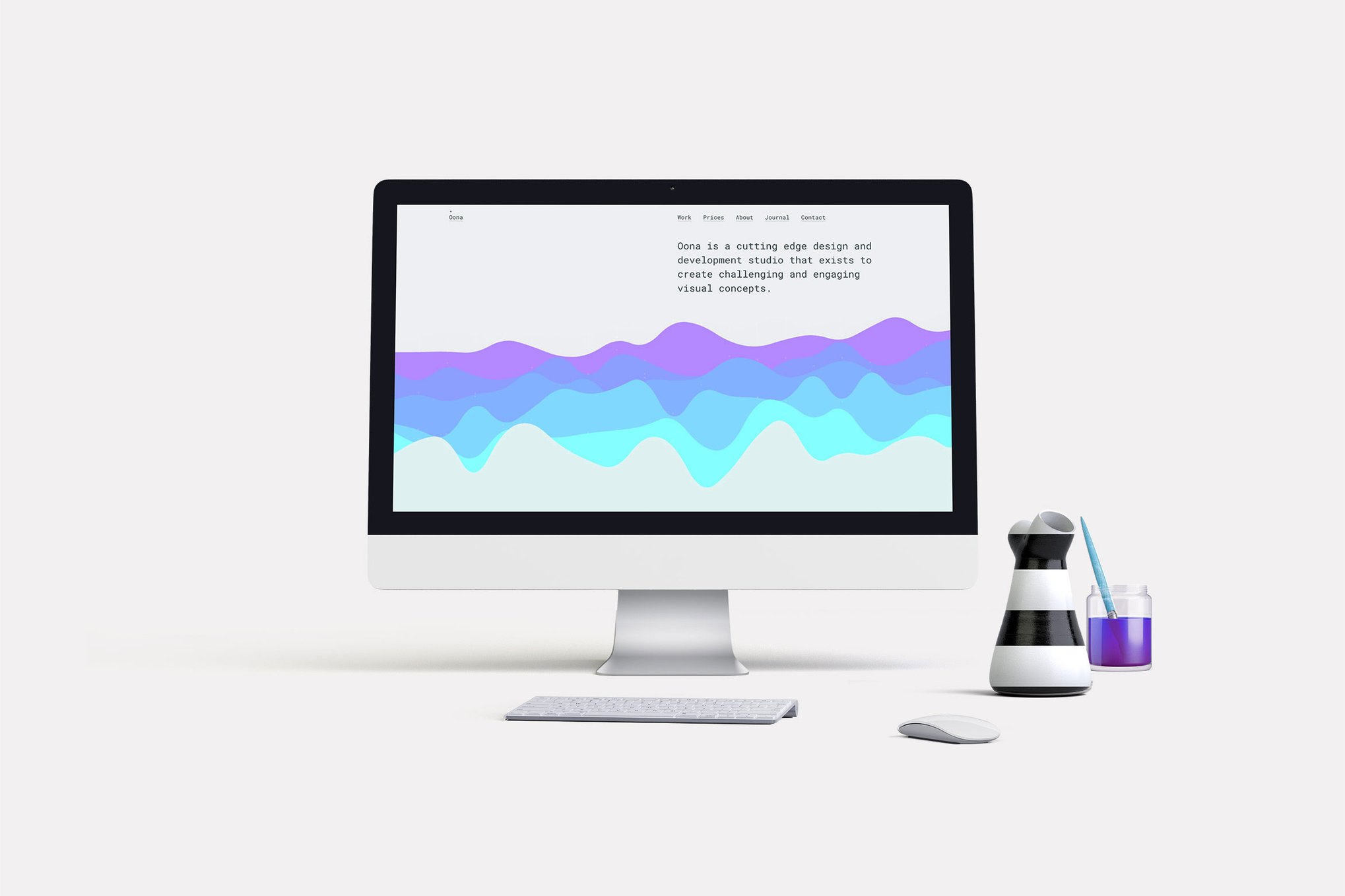 Imagen de portada de Oona — Material Design Studio Template (plantilla web)