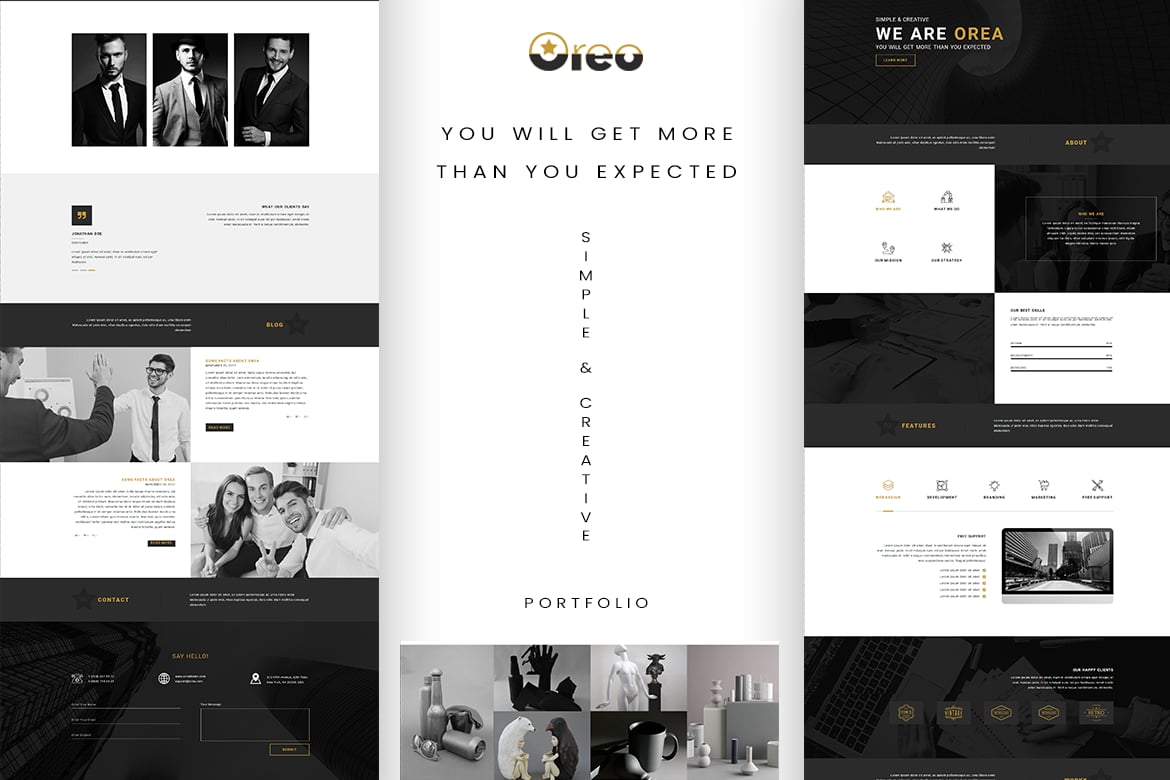 Imagen de portada de Oreo - Ultimate Creative Landing Page (plantilla web)