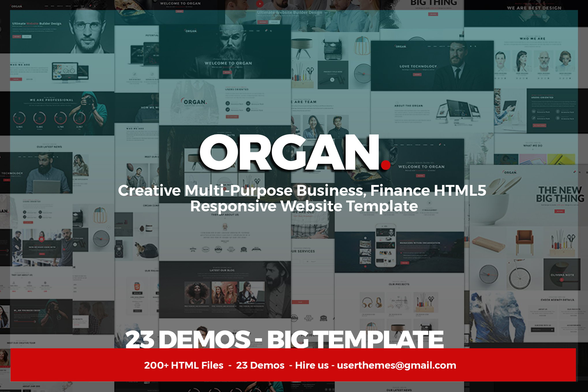 Imagen de portada de Organ - Multi-Purpose Business, Finance HTML5 (plantilla web)