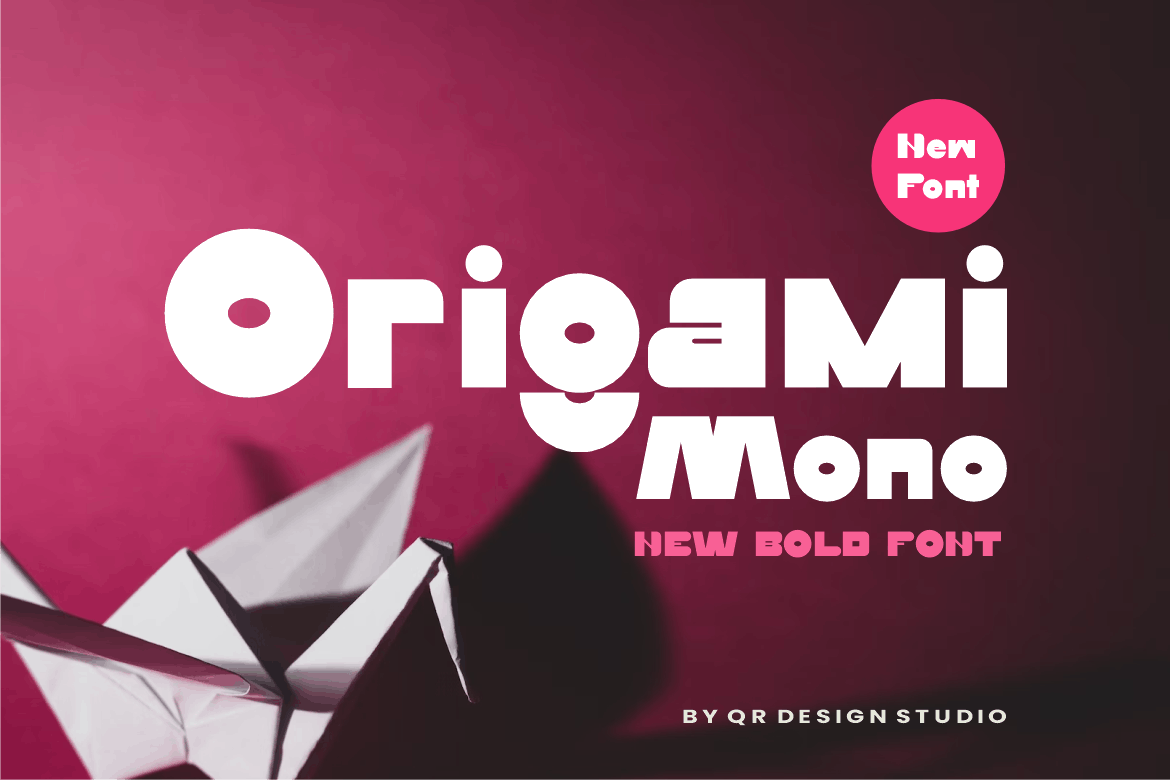 Imagen de portada de Origami Mono Font (fuente)