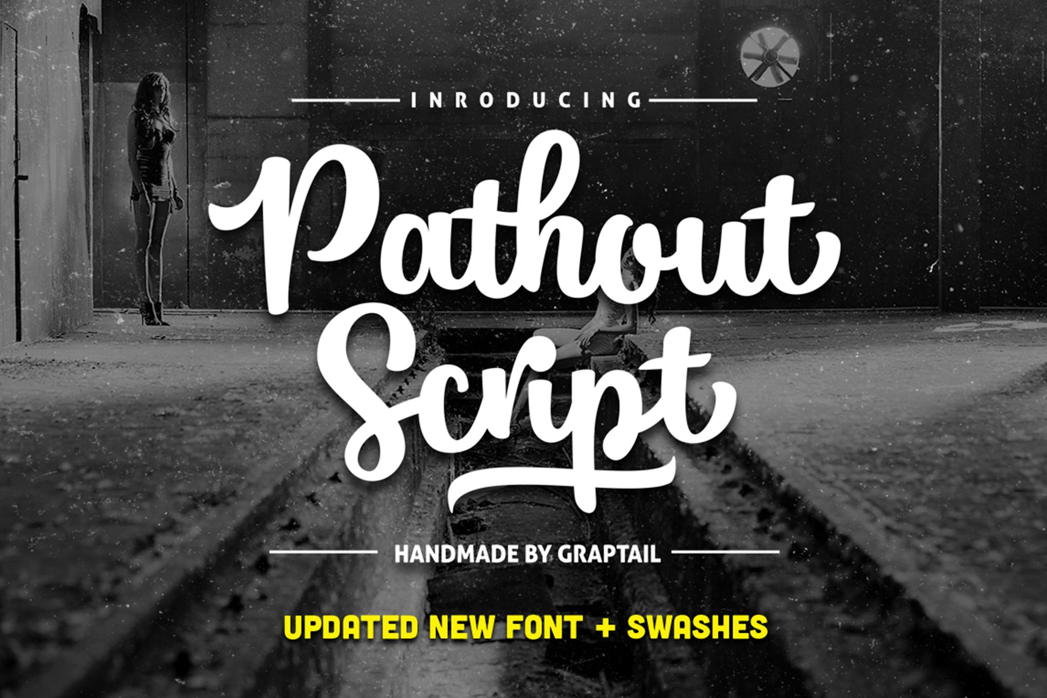 Imagen de portada de Pathout Script (fuente)