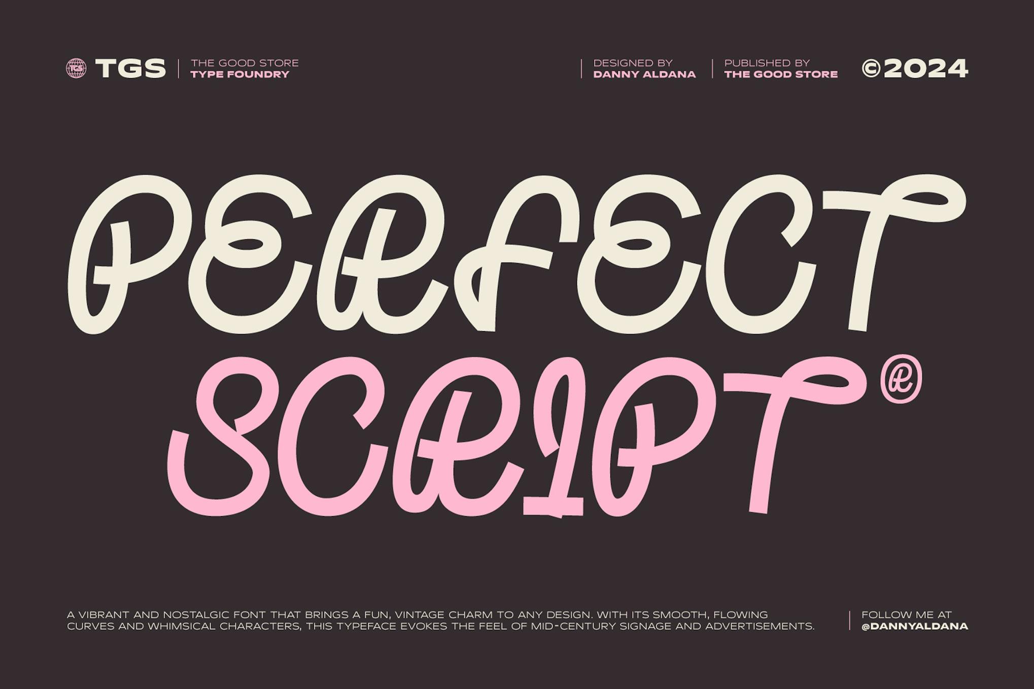 Imagen de portada de Perfect Script (fuente)