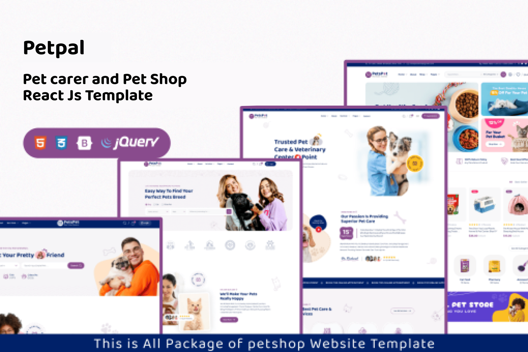 Imagen de portada de Petpal - Pet Care and Pet Shop Next Js Template (plantilla web)