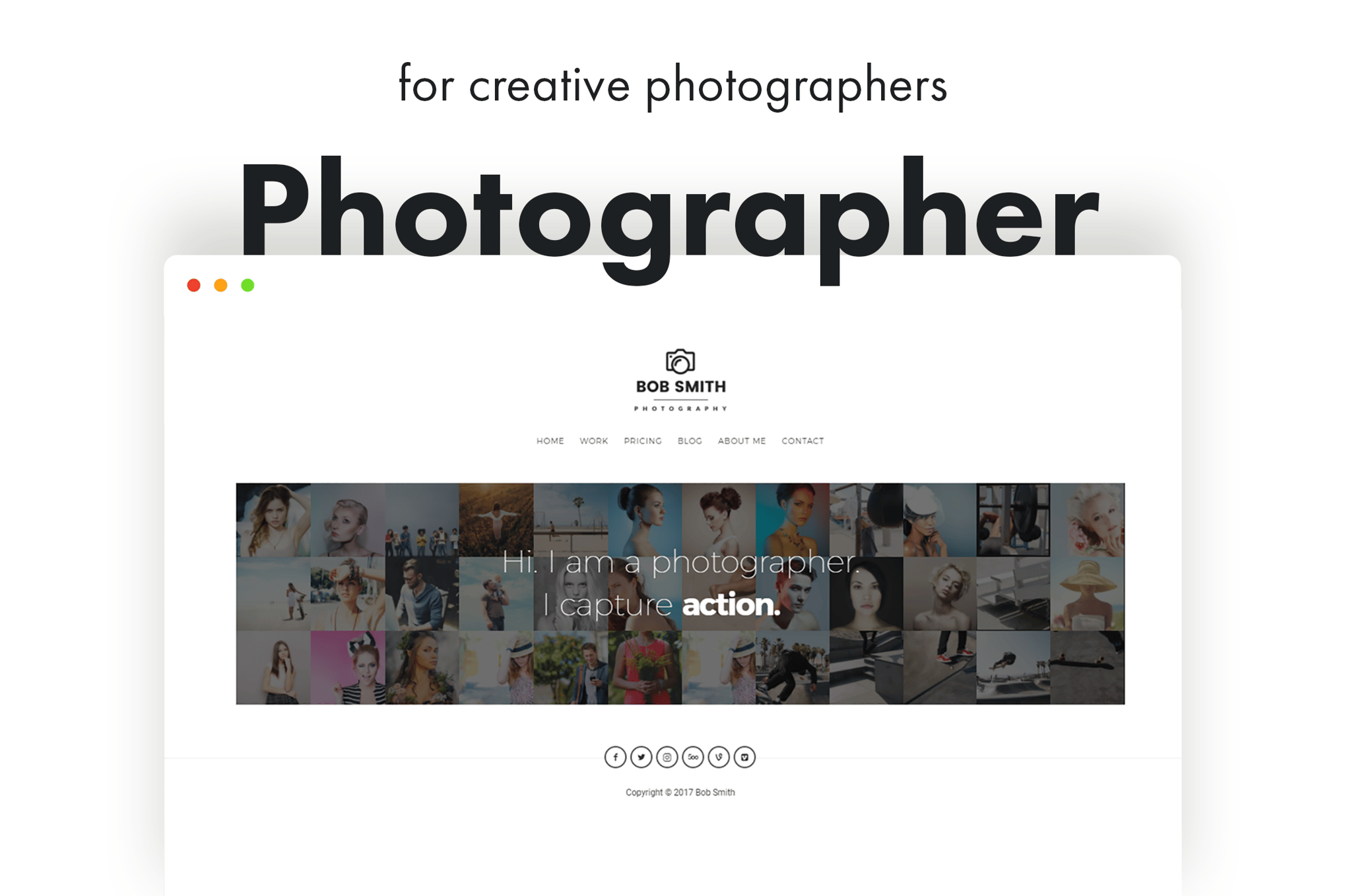 Imagen de portada de Photographer - A Template For Photographers (plantilla web)
