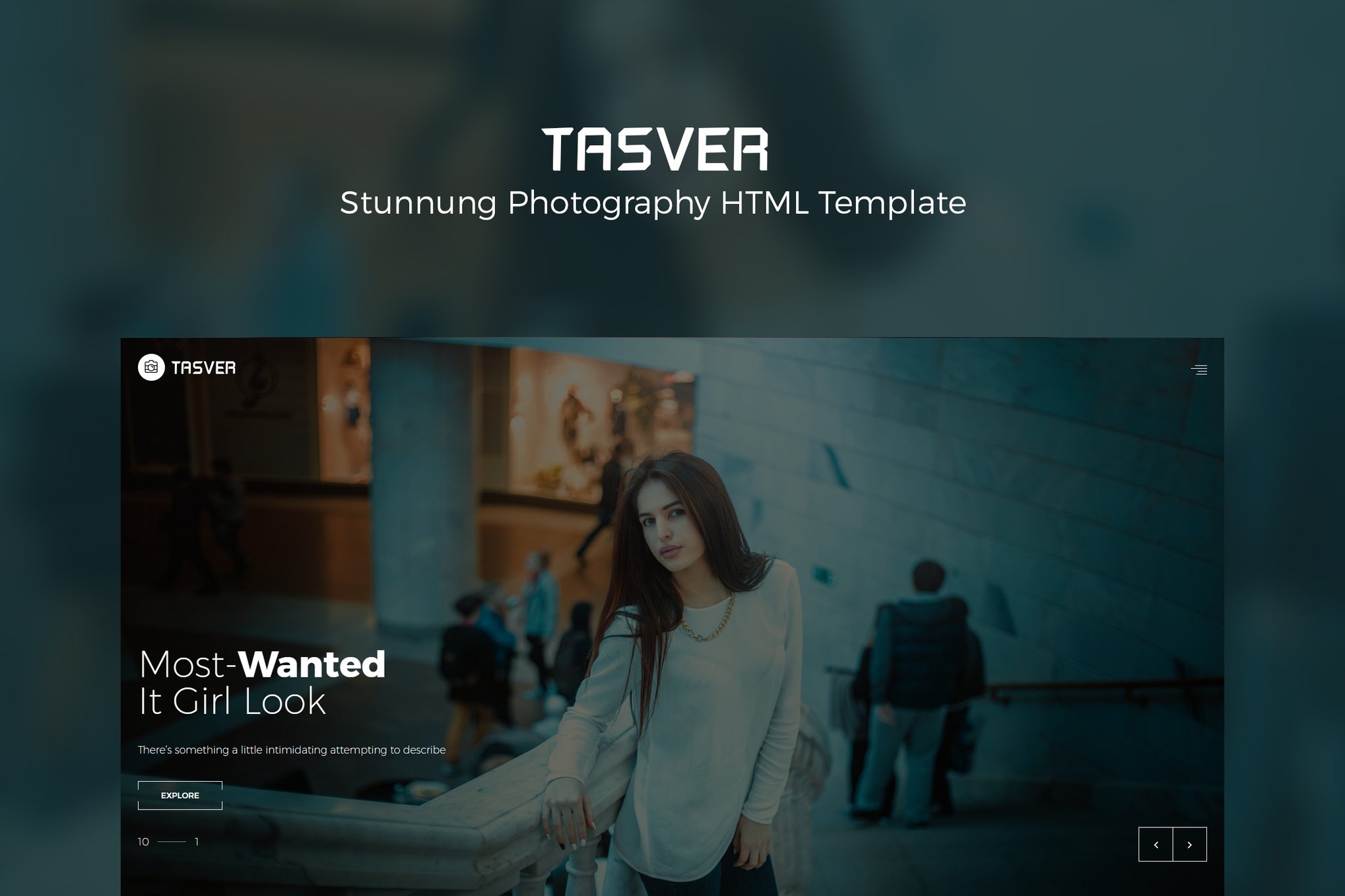 Imagen de portada de Photography & Magazine Template | Tasver Photograp (plantilla web)