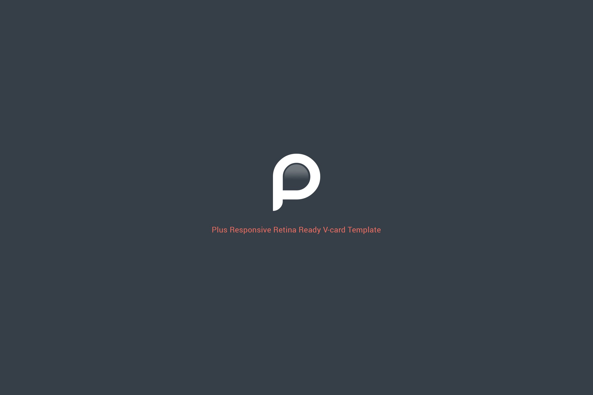 Imagen de portada de Plus Responsive Retina Ready V-card Template (plantilla web)