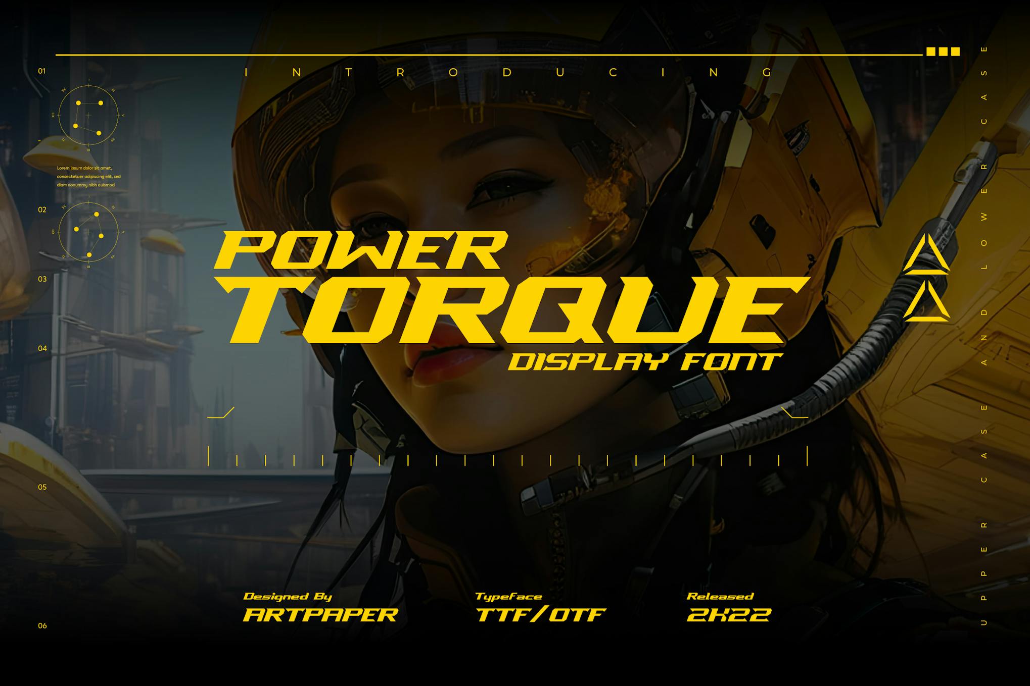 Imagen de portada de POWER TORQUE. Display Font (fuente)