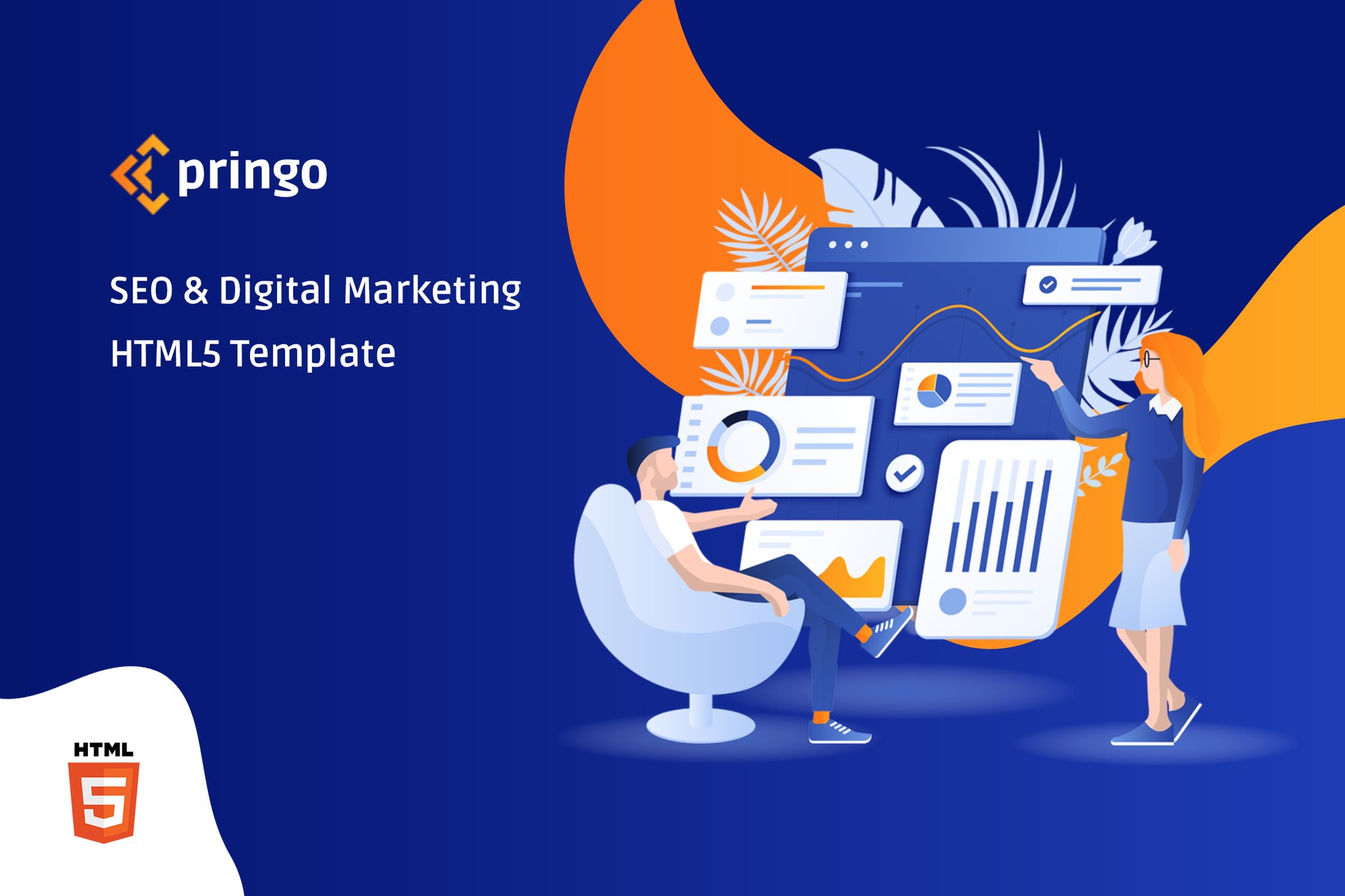 Imagen de portada de Pringo - Digital Marketing Bootstrap 5 Template (plantilla web)