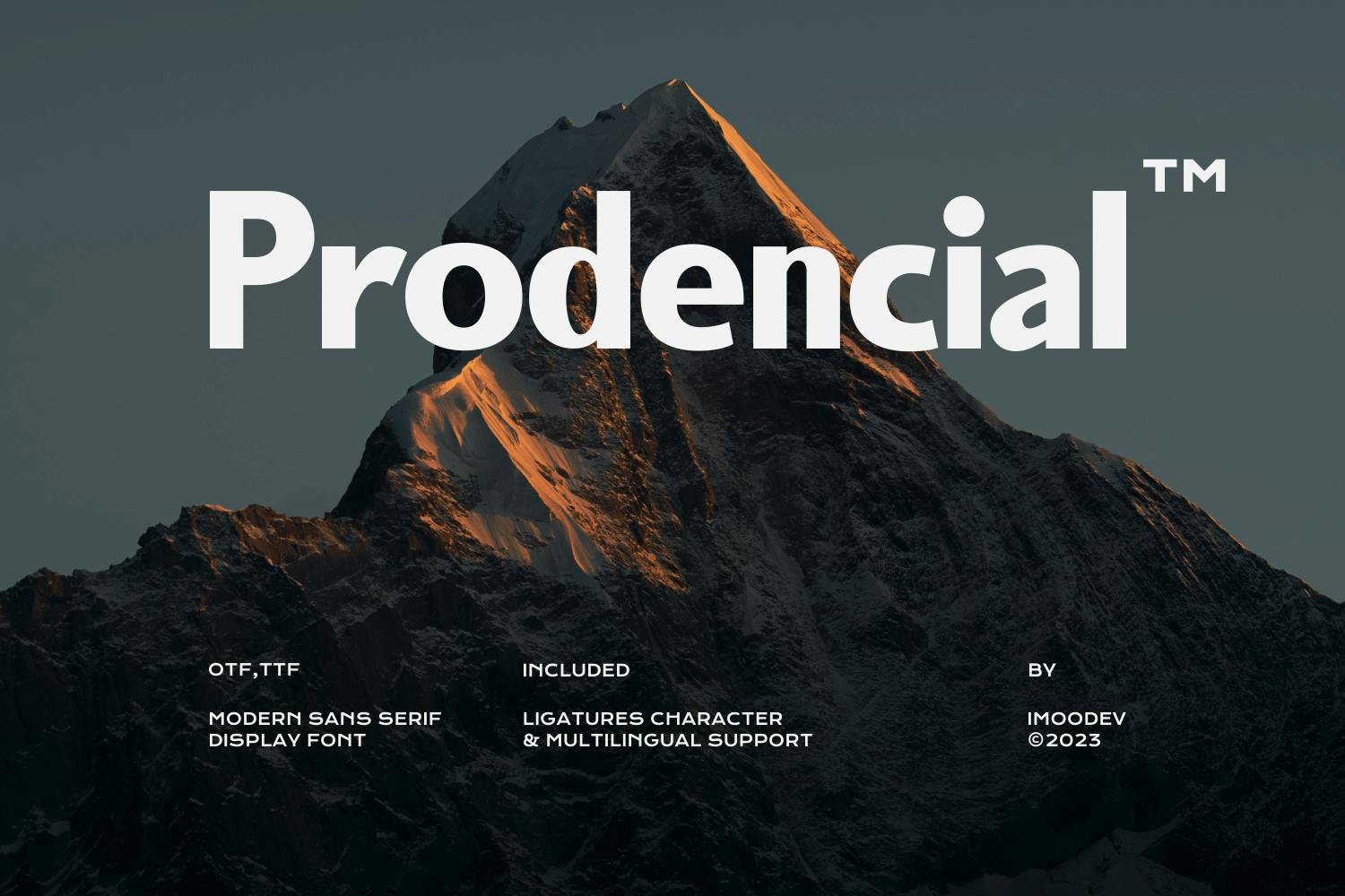 Imagen de portada de Prodencial - Modern Grotesk (fuente)
