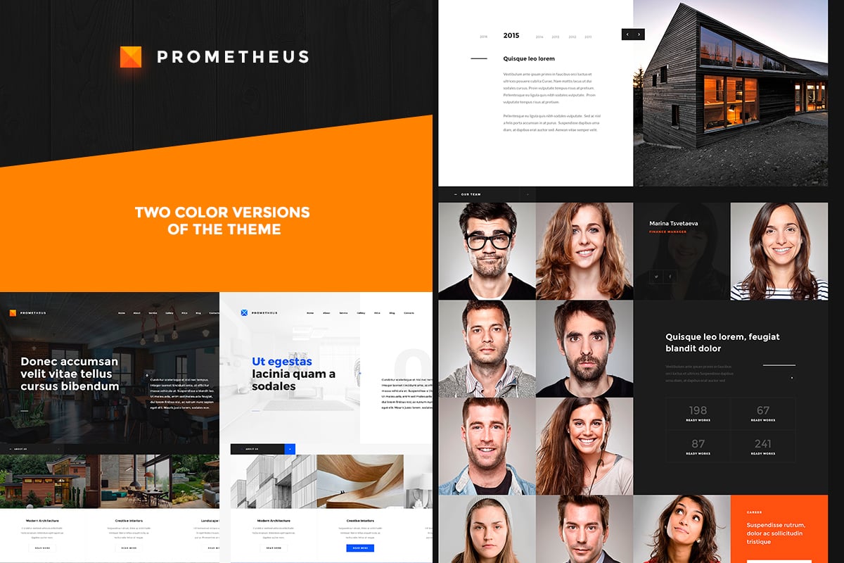 Imagen de portada de Prometheus – Multipurpose HTML Template (plantilla web)