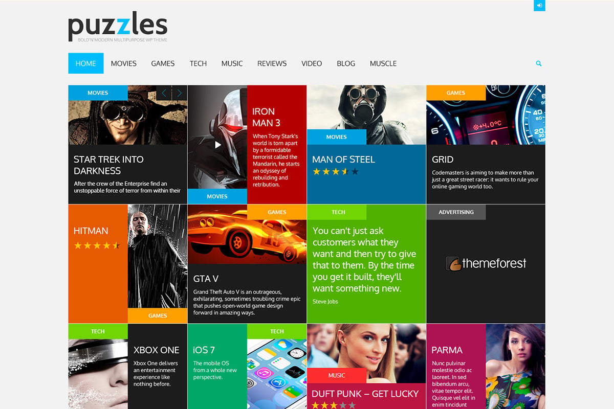 Imagen de portada de Puzzles (plantilla web)
