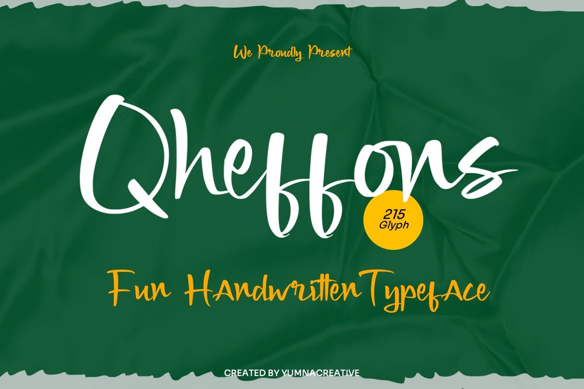 Imagen de portada de Qheffons - Fun Handwritten Font (fuente)