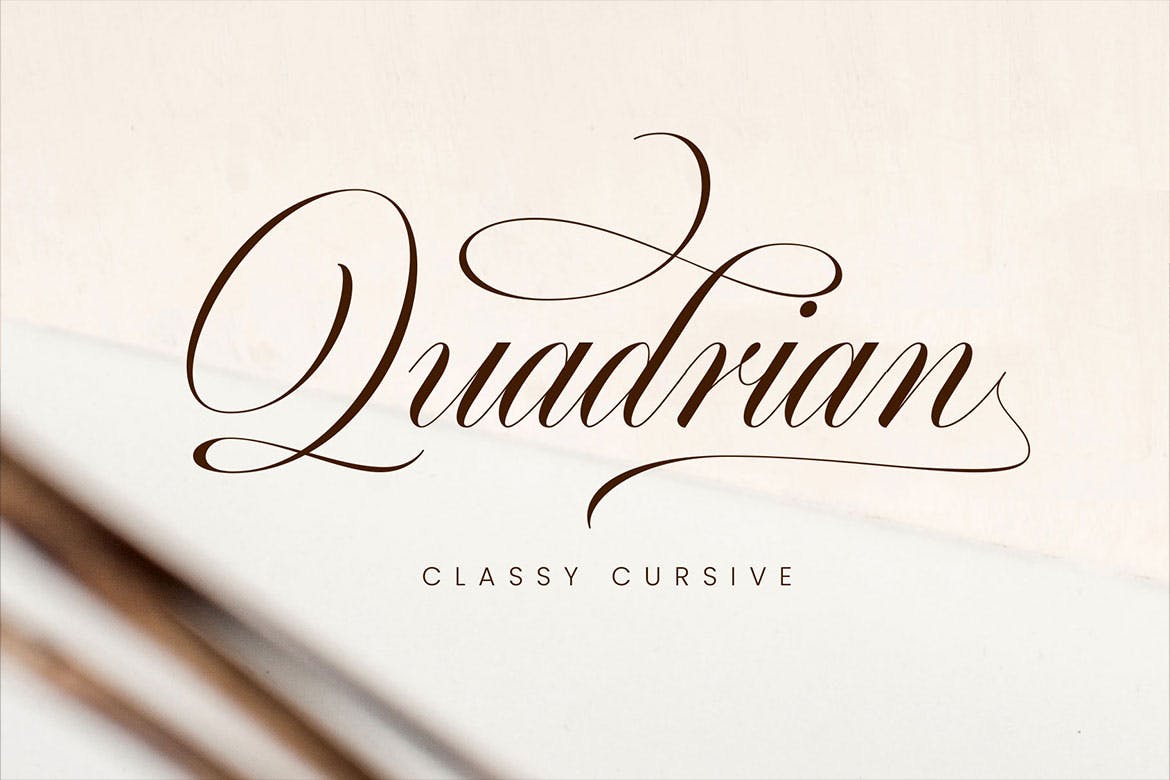 Imagen de portada de Quadrian - Elegant Script (fuente)
