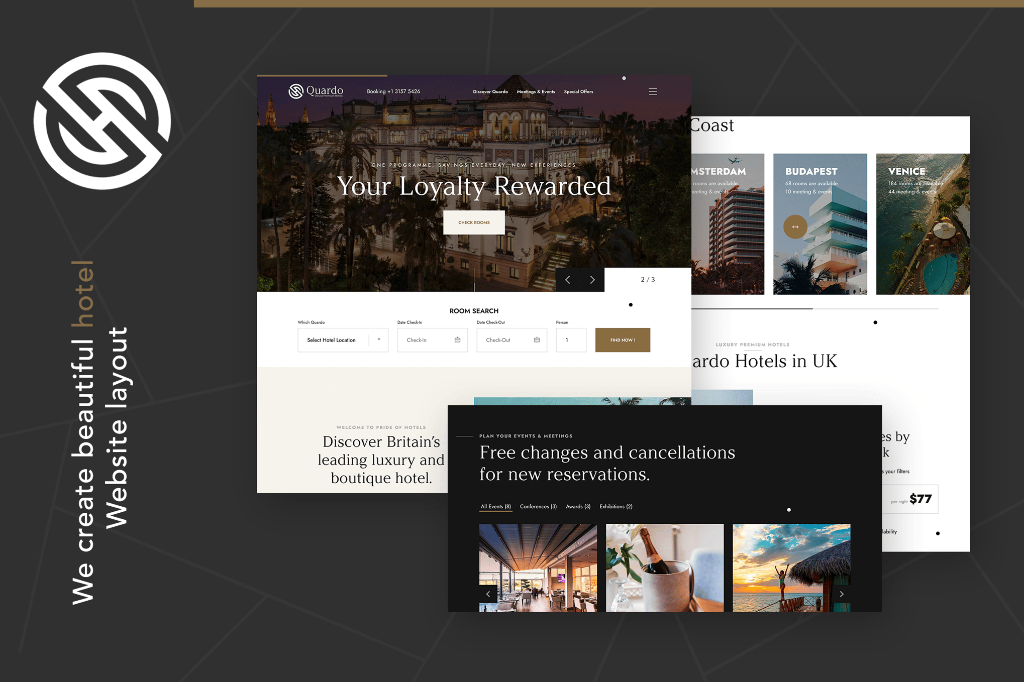 Imagen de portada de Quardo | Deluxe Premium Hotels HTML Template (plantilla web)