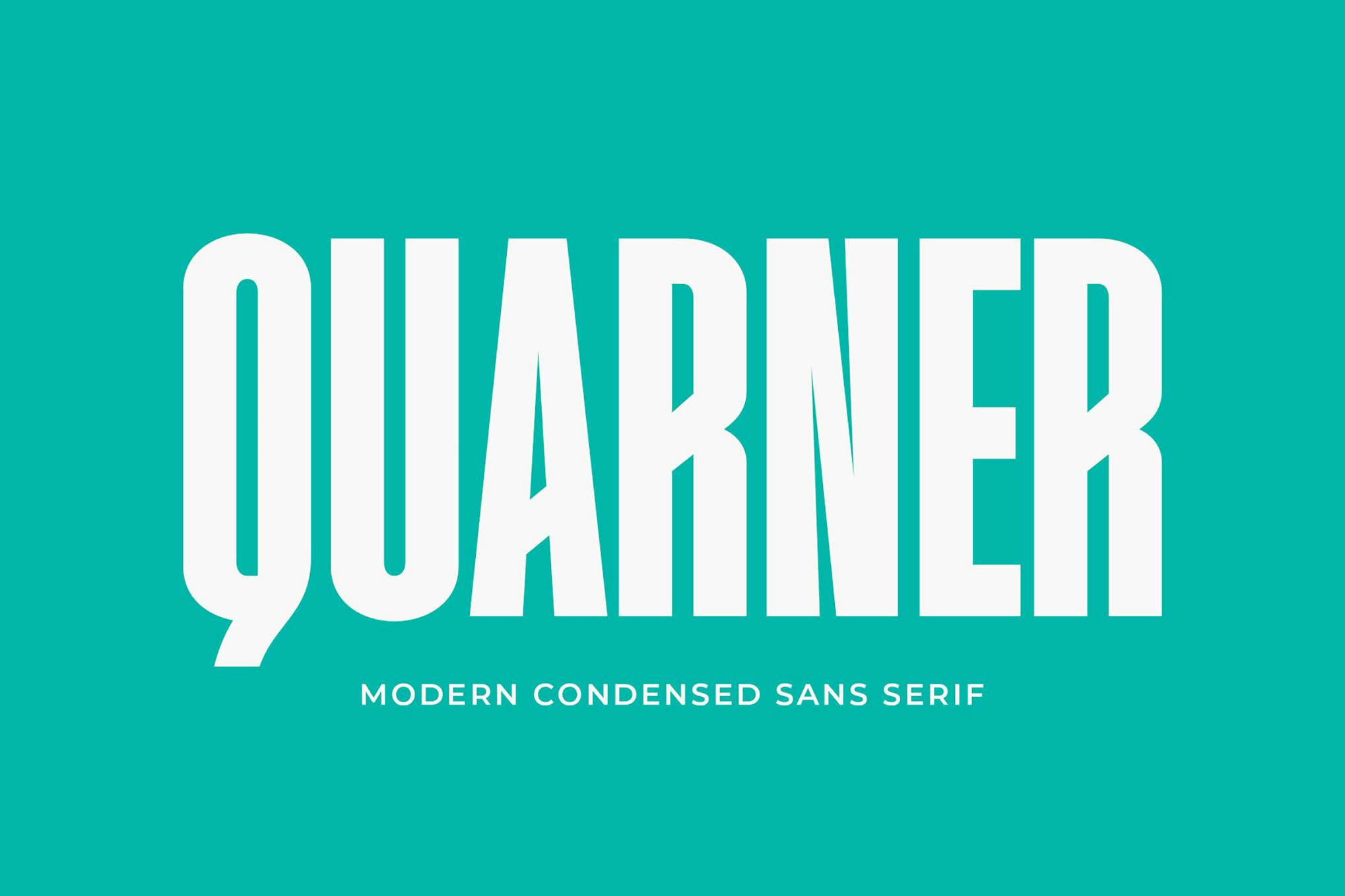 Imagen de portada de Quarner - Modern Condensed Sans (fuente)