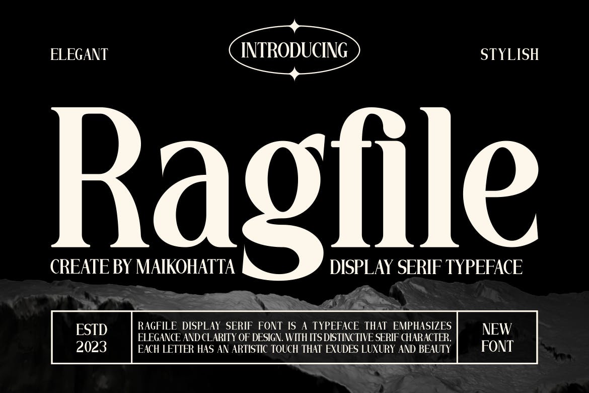 Imagen de portada de Ragfile - Display Serif Typeface Font (fuente)