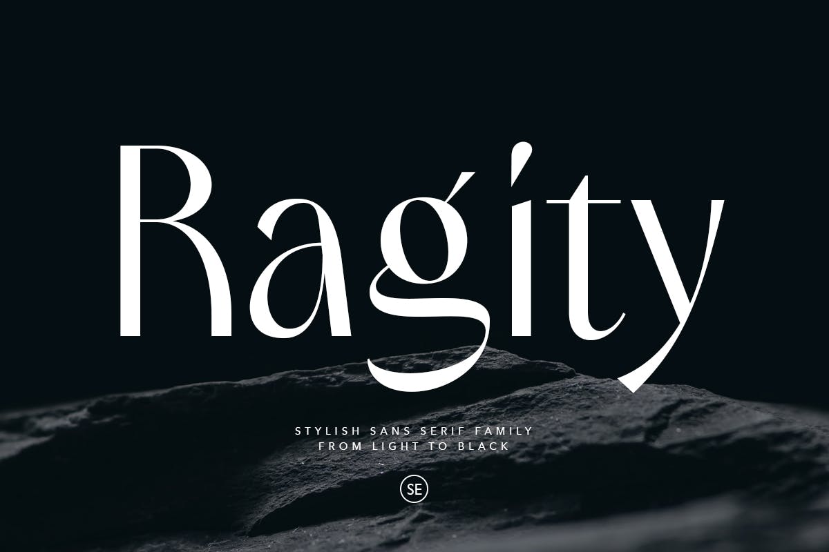 Imagen de portada de Ragity - Stylish Sans (7 FONTS) (fuente)