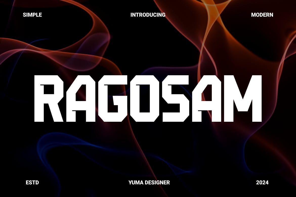 Imagen de portada de Ragosam - a Popular Font (fuente)