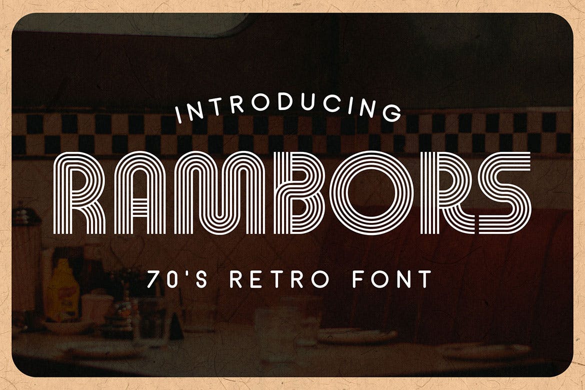 Imagen de portada de Rambors - Retro Font (fuente)