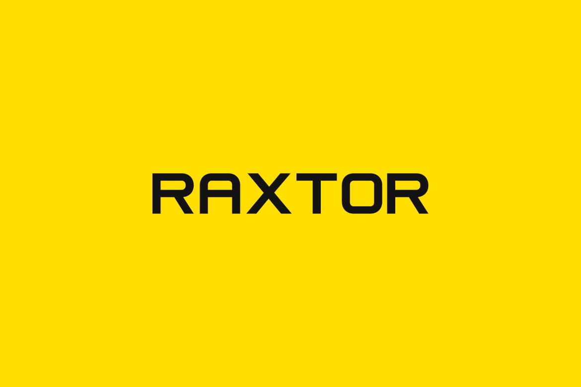 Imagen de portada de RAXTOR - Display / Headline / Logo Typeface (fuente)