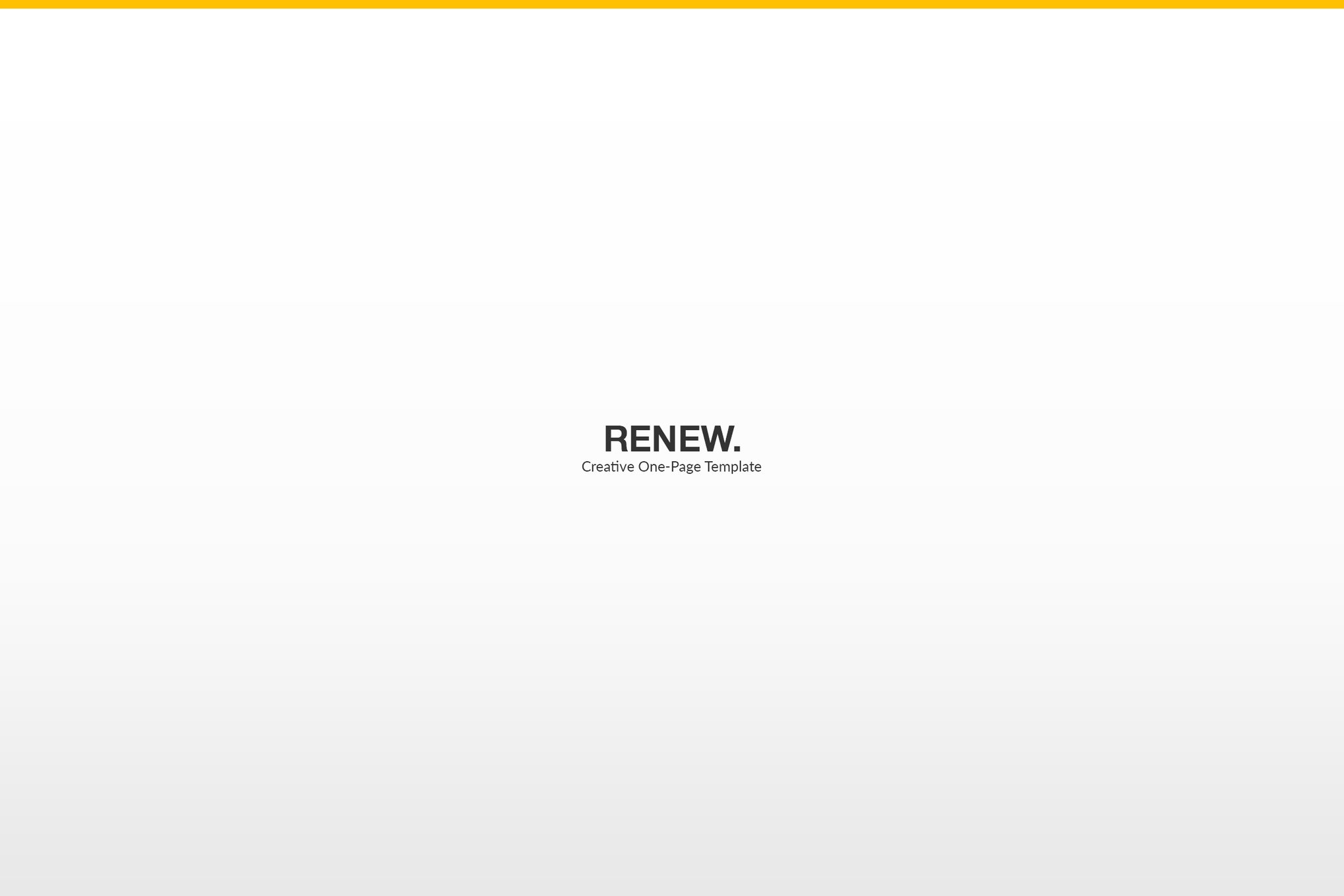 Imagen de portada de RENEW Creative One Page Template (plantilla web)