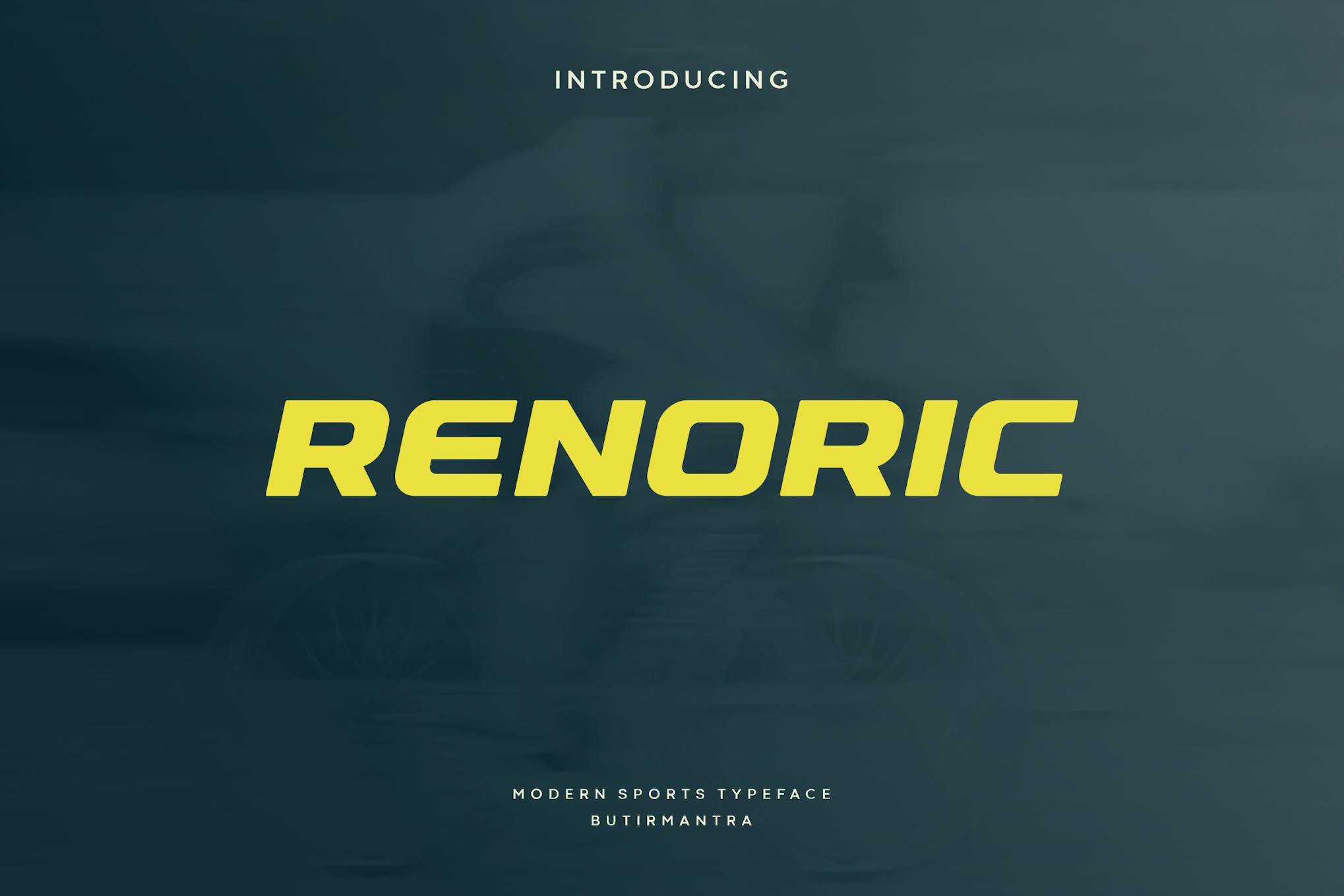 Imagen de portada de Renoric - Sport Font (fuente)