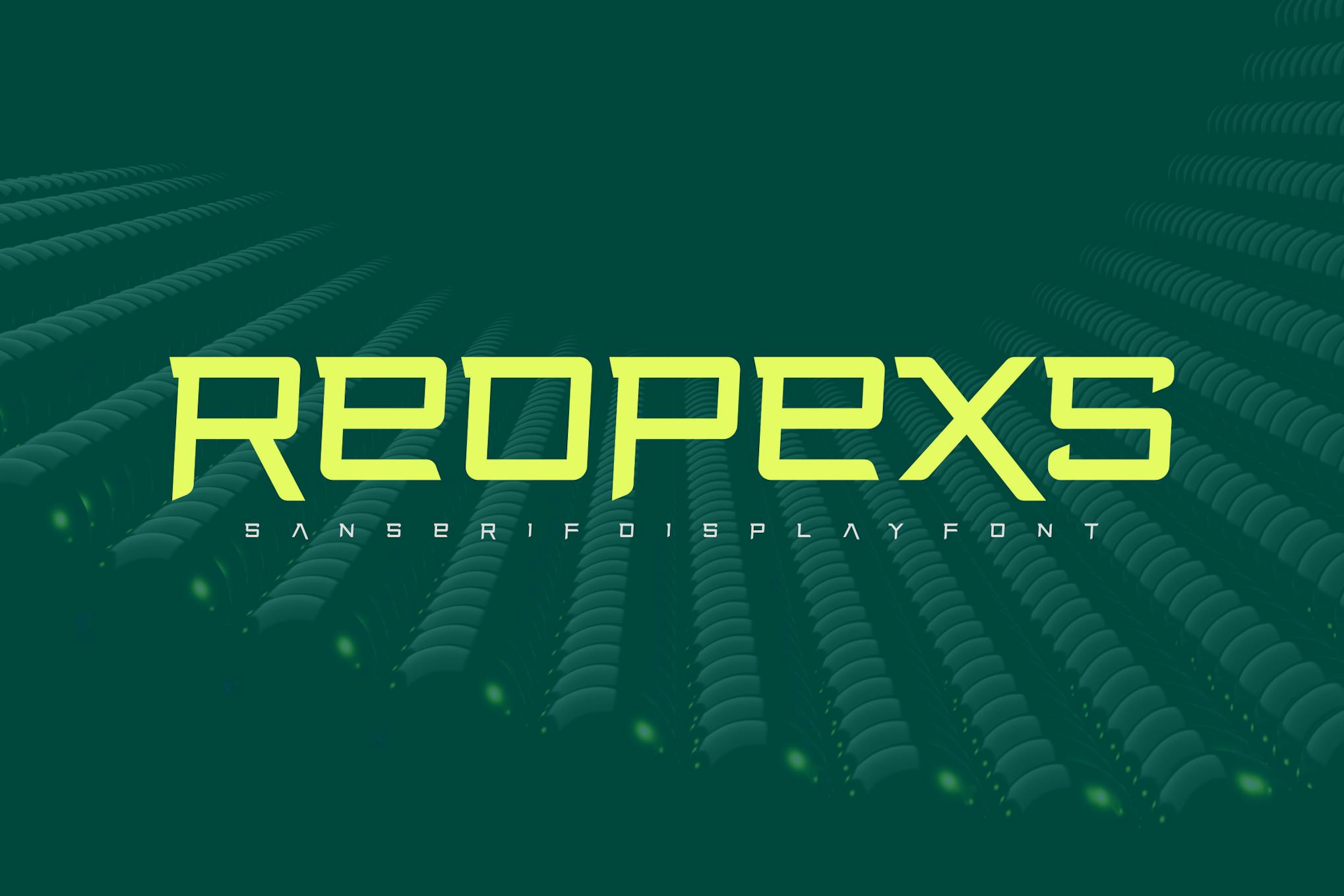Imagen de portada de Reopexs Font (fuente)