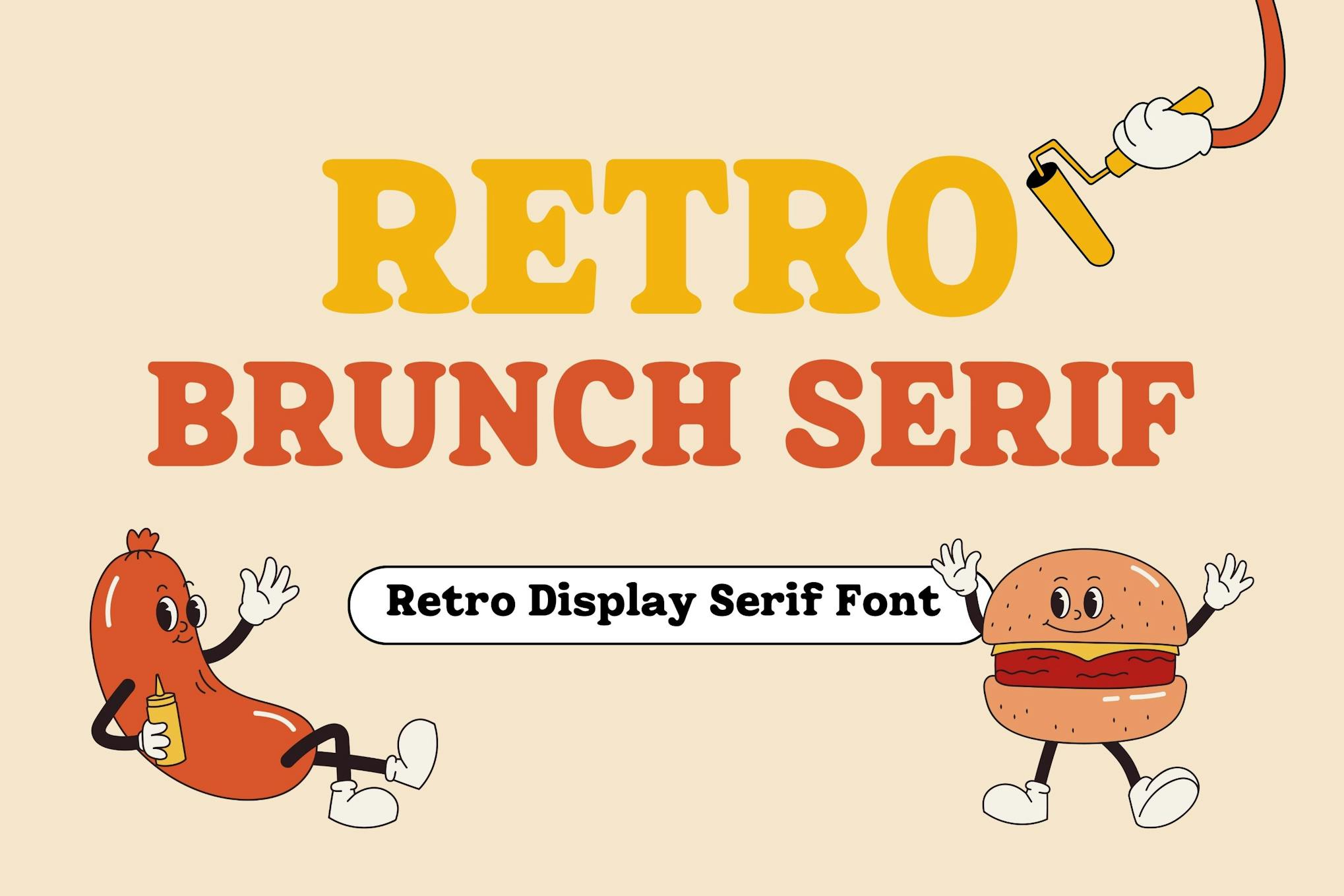 Imagen de portada de Retro Brunch Serif - Display Font (fuente)