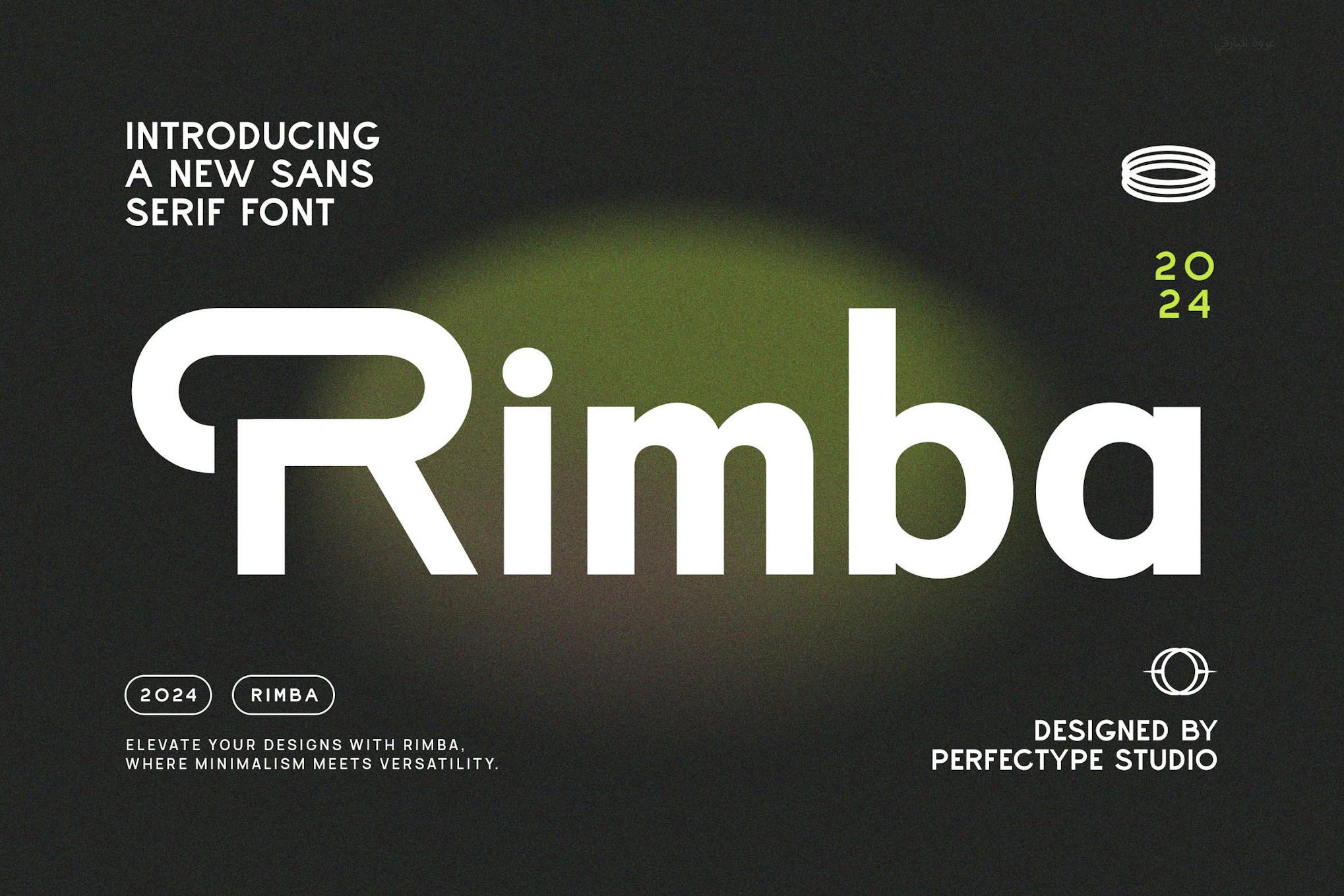 Imagen de portada de Rimba Modern Futuristic Sans Serif Font (fuente)