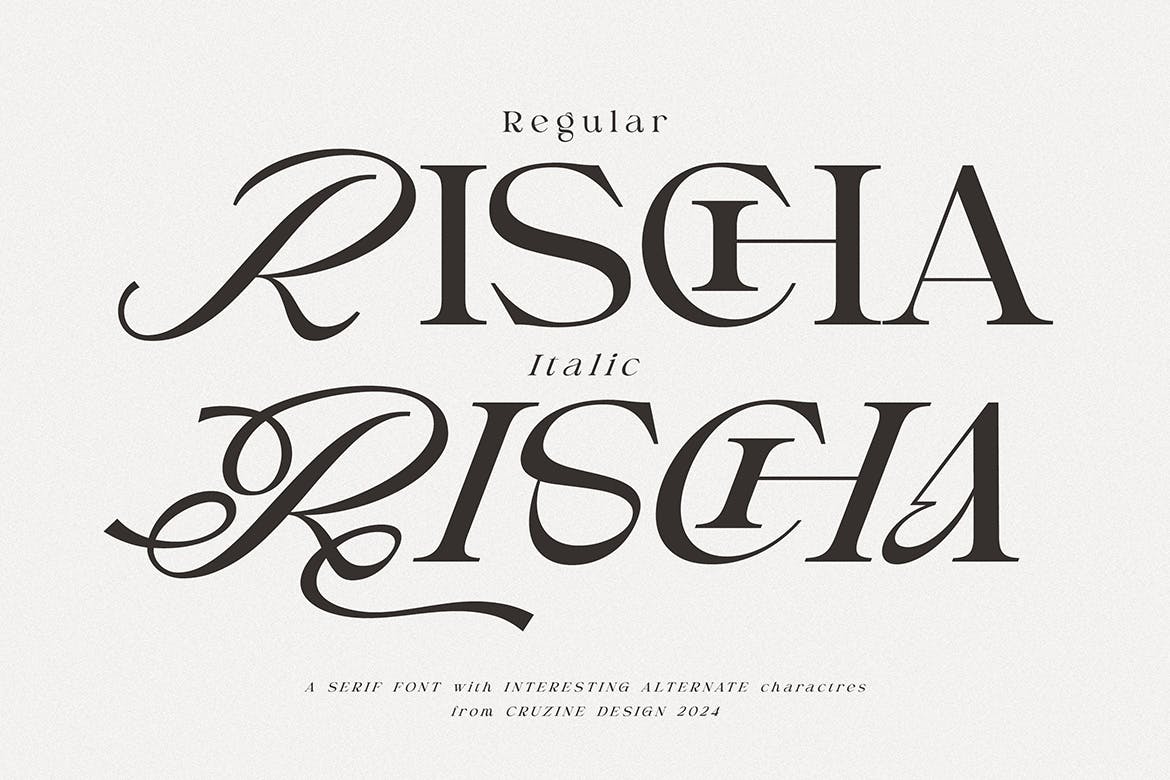 Imagen de portada de Rischa Unique Luxury Serif (fuente)