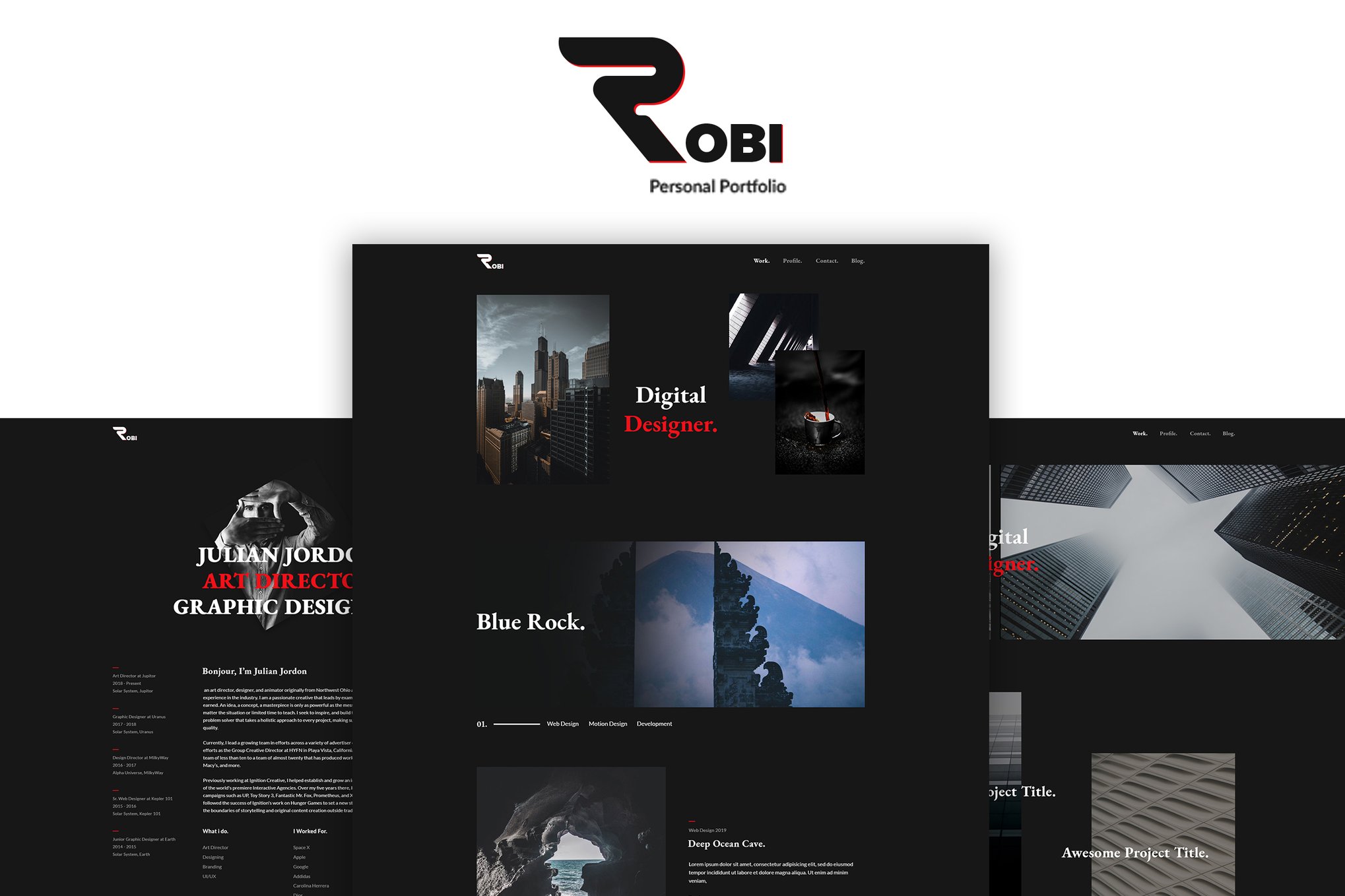 Imagen de portada de Robi - Creative and Portfolio HTML5 Template (plantilla web)
