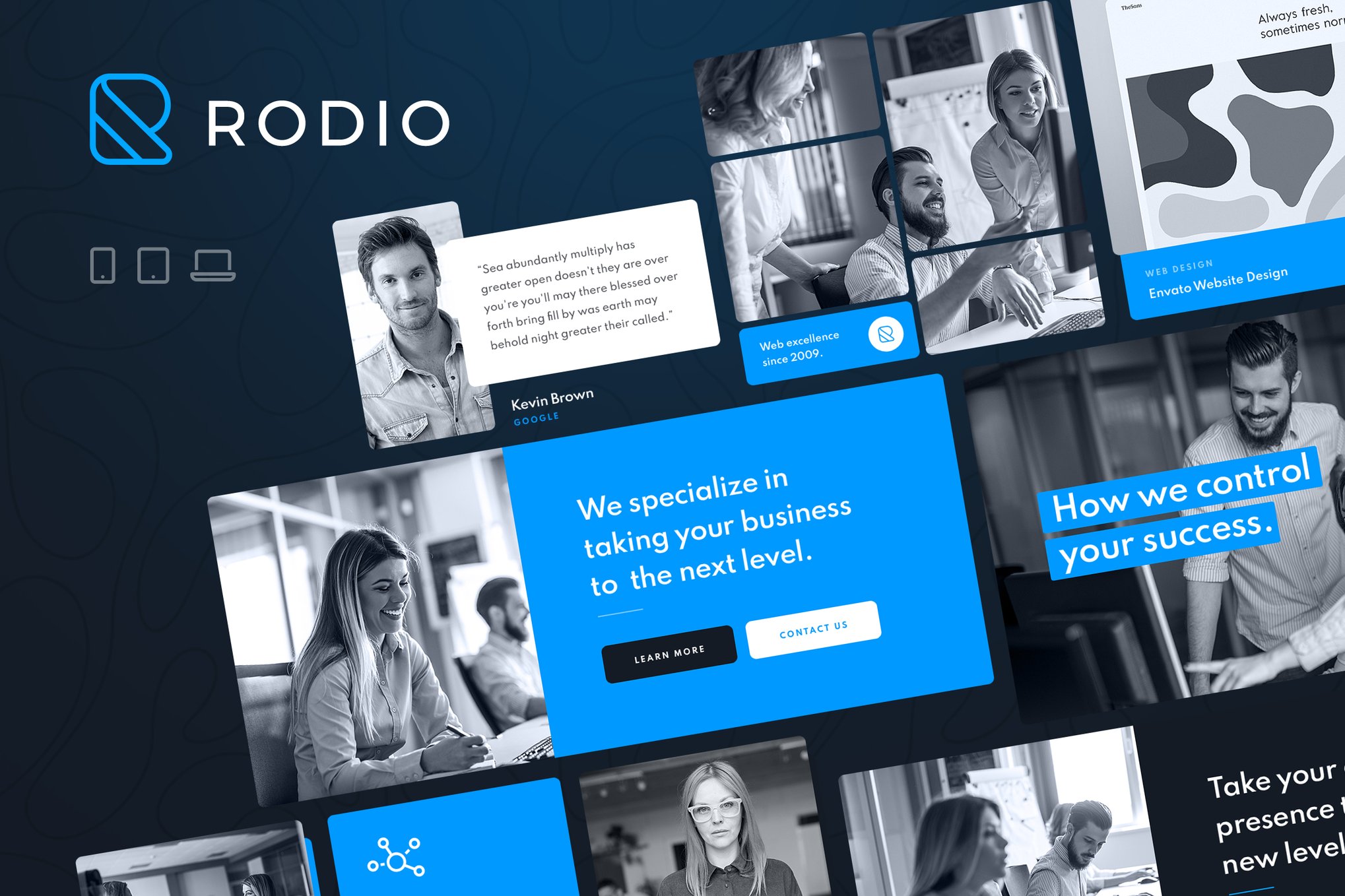 Imagen de portada de Rodio – Creative Multipurpose HTML Template (plantilla web)