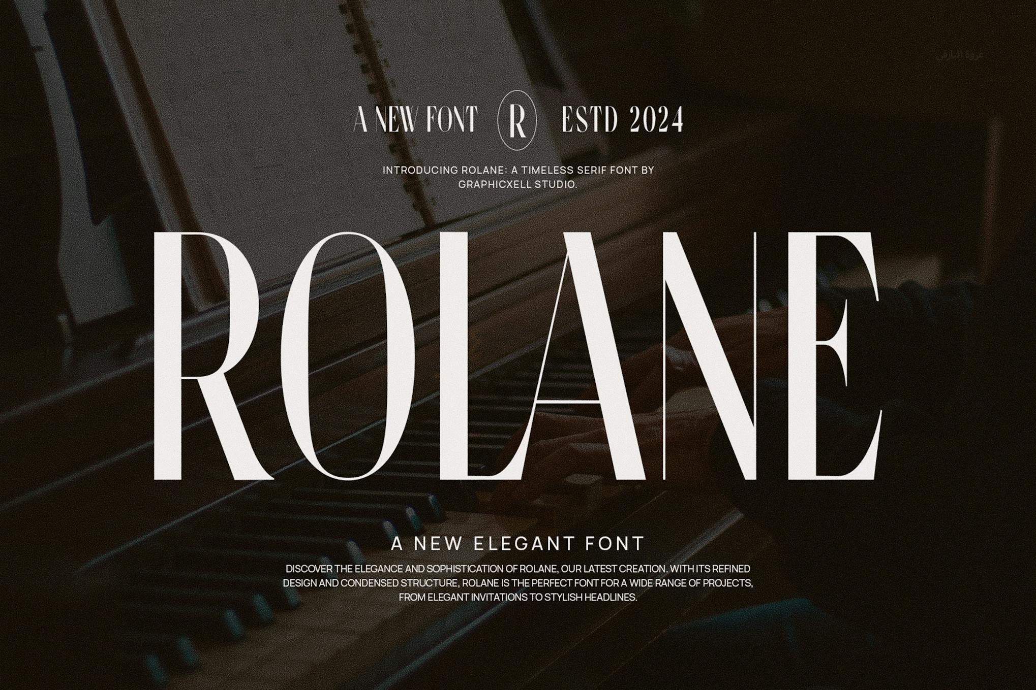 Imagen de portada de Rolane Elegant Serif Font Typeface (fuente)