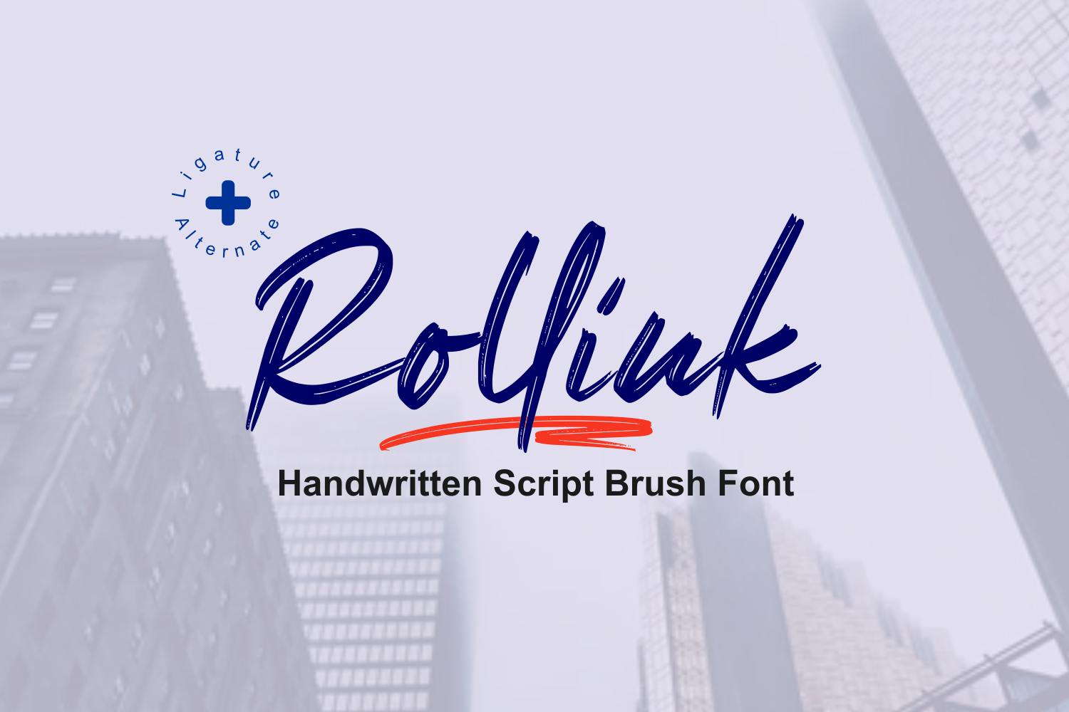 Imagen de portada de Rollink - a simple brush font (fuente)