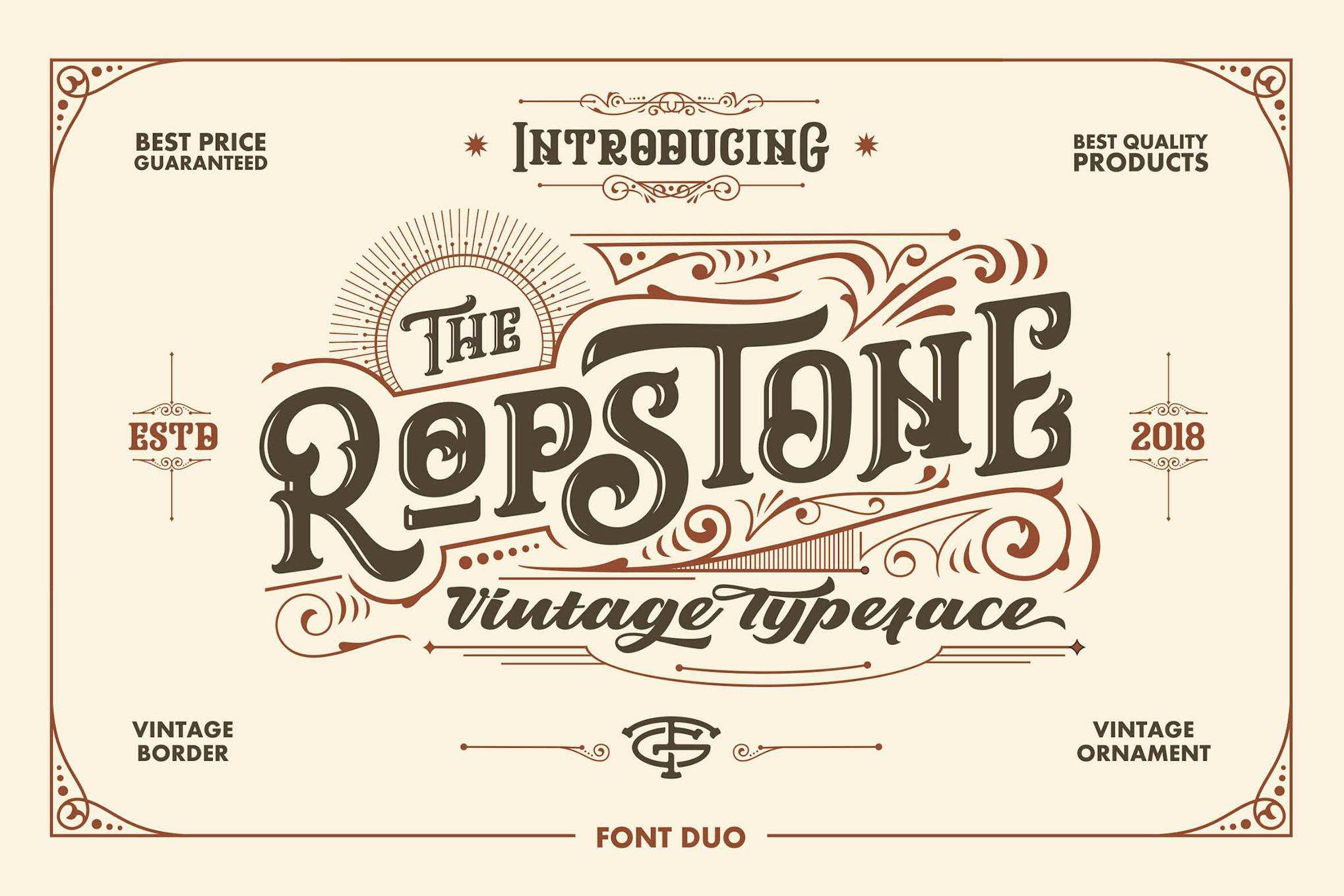Imagen de portada de Ropstone Typeface (fuente)