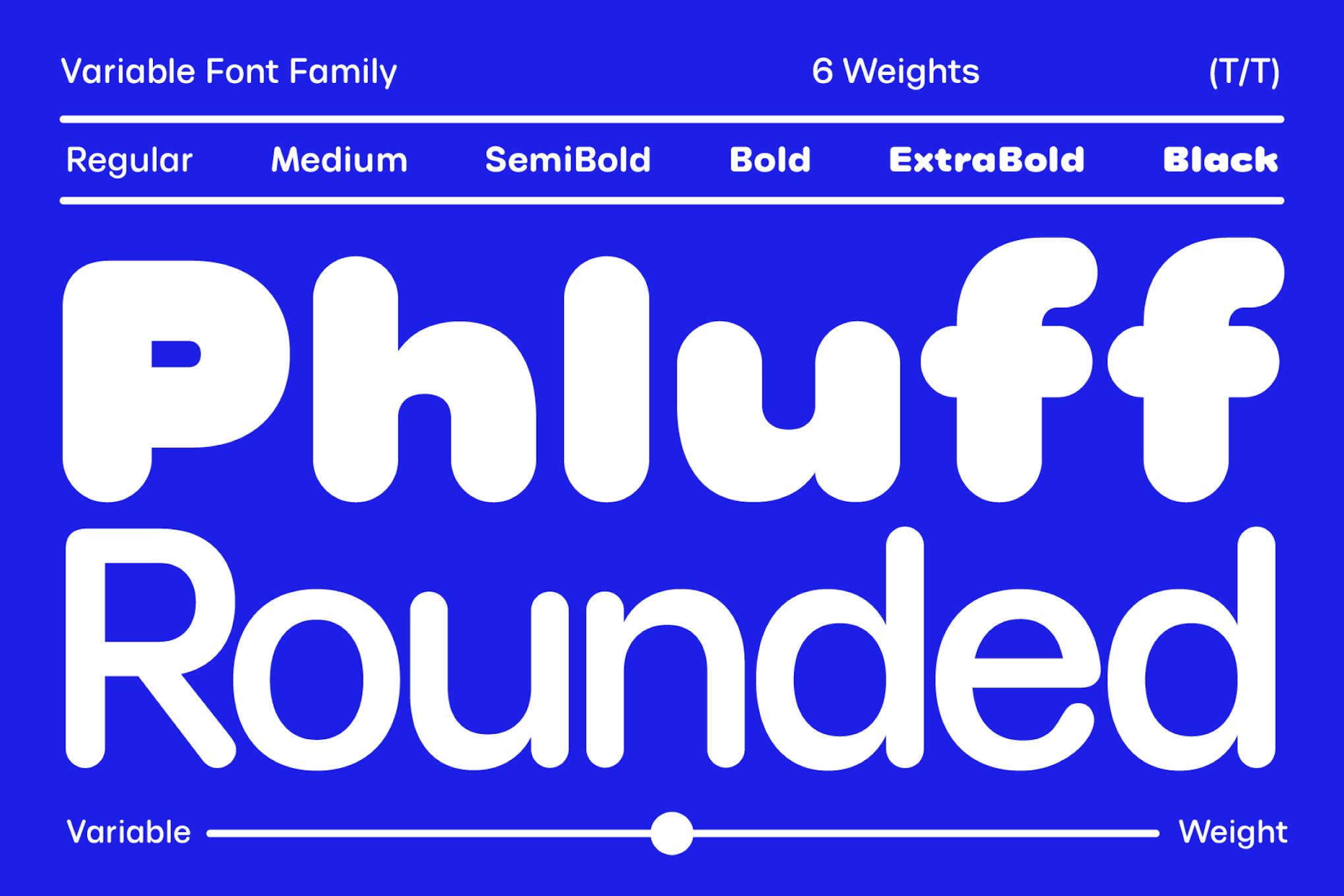 Imagen de portada de Round Sans Font Phluff (fuente)
