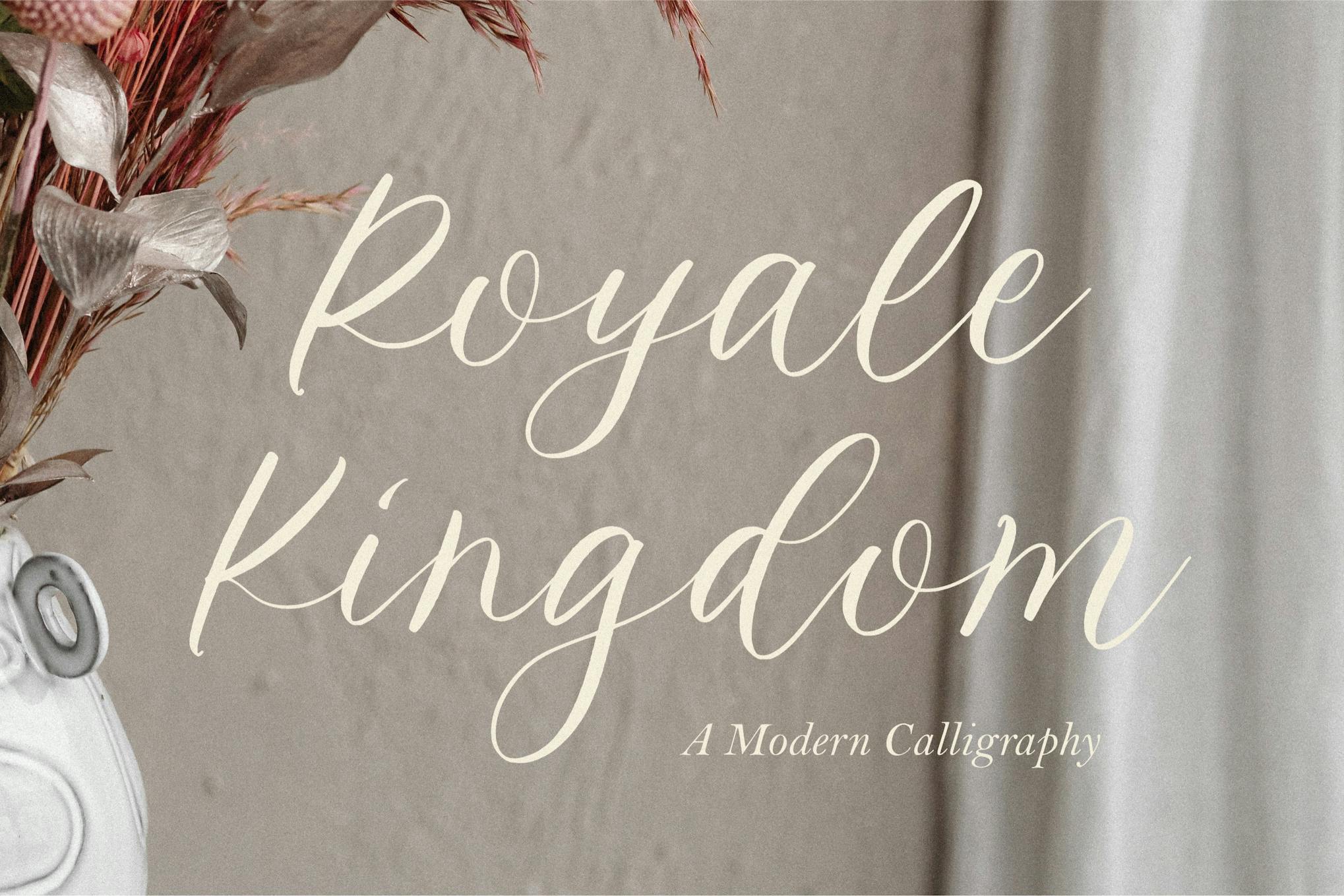 Imagen de portada de Royale Kingdom Script Font (fuente)