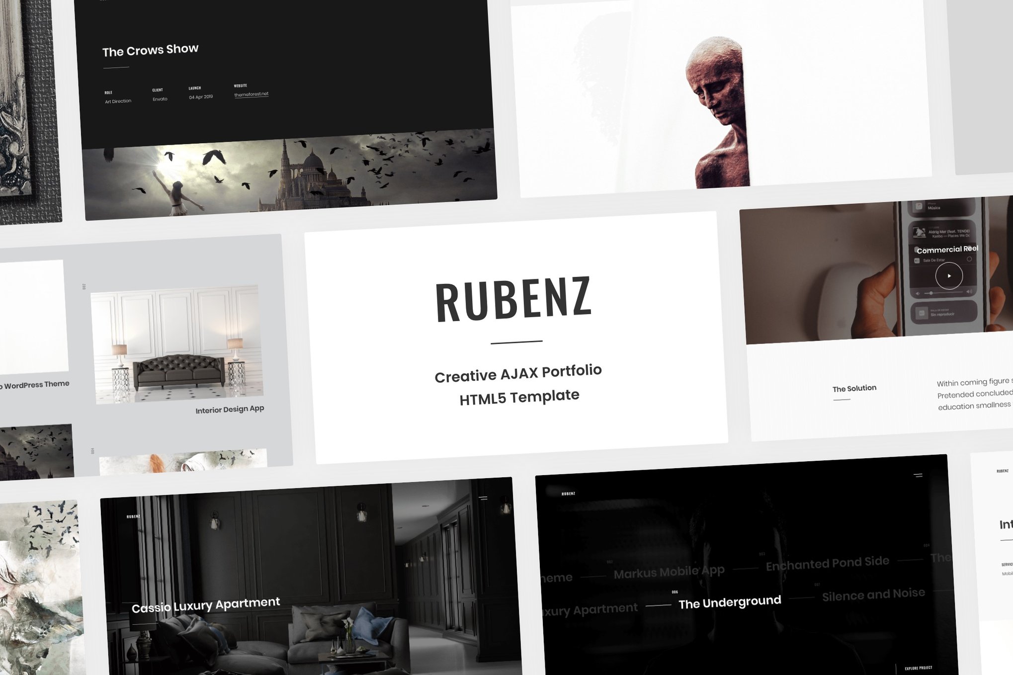 Imagen de portada de Rubenz – Creative AJAX HTML5 Template (plantilla web)