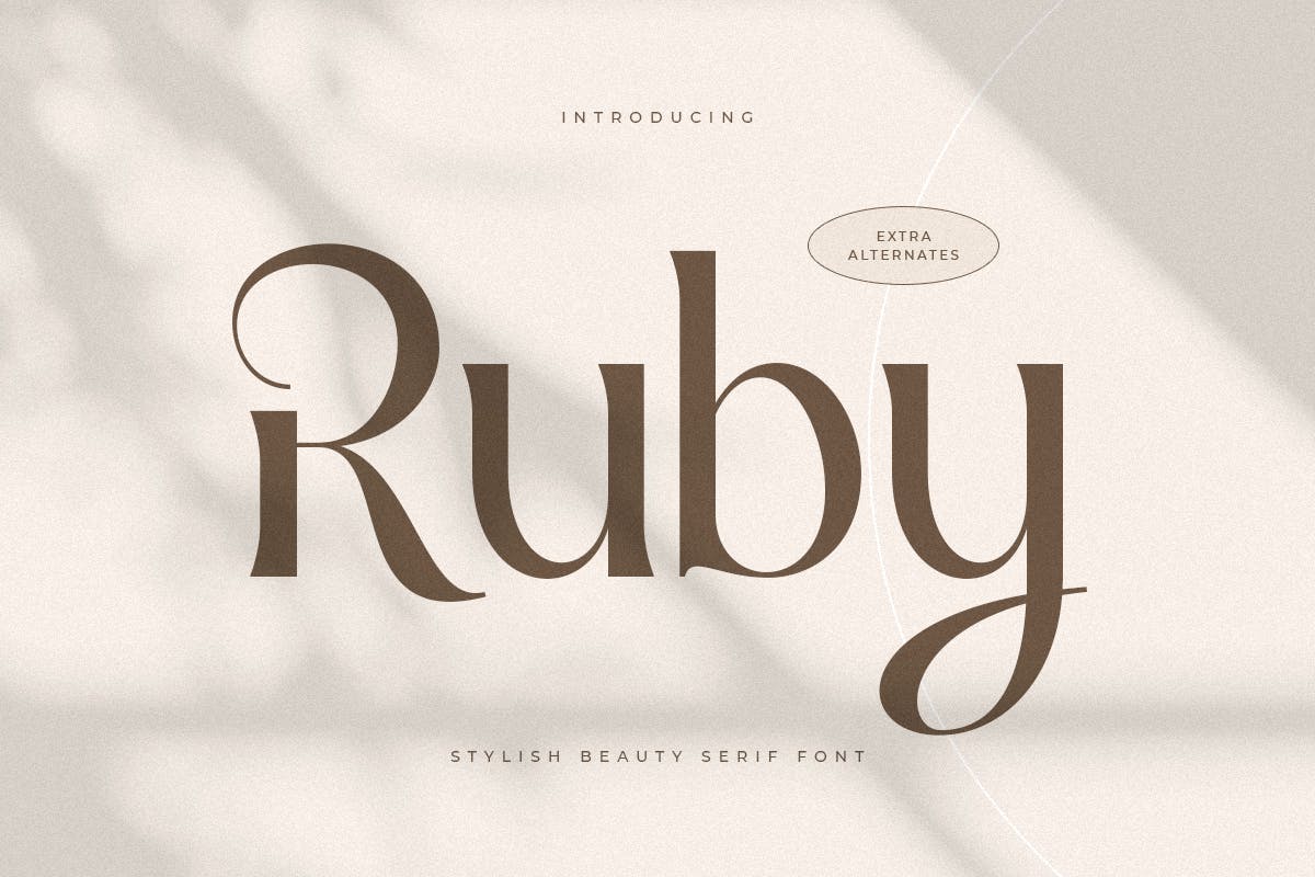 Imagen de portada de Ruby - Stylish Beauty Serif Font (fuente)