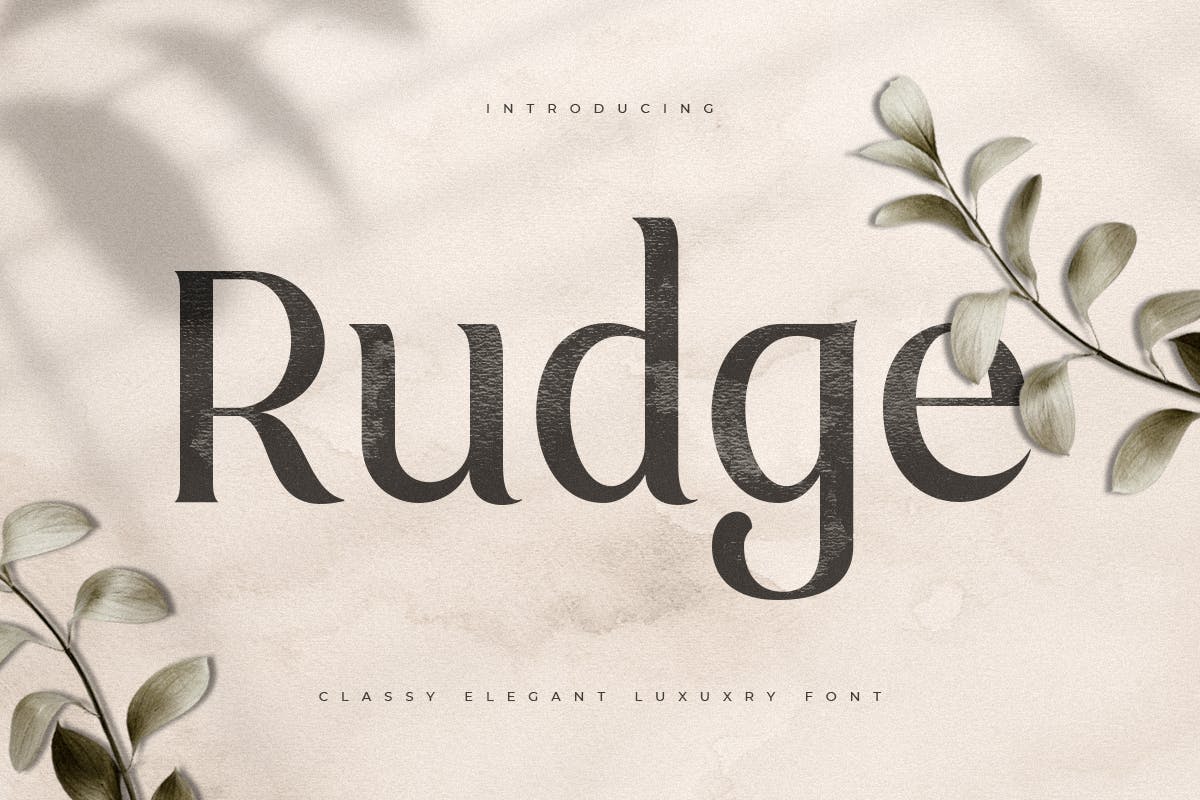 Imagen de portada de Rudge - Classy Elegant Luxury Font (fuente)