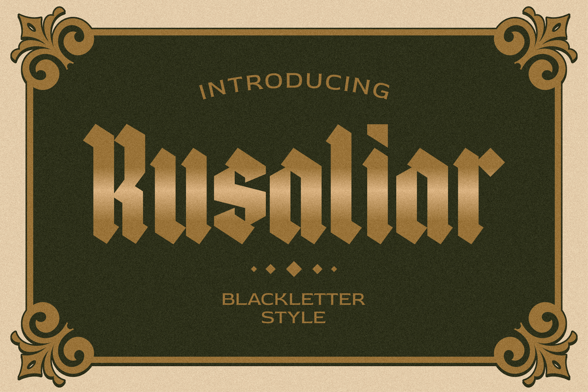 Imagen de portada de Rusaliar Blackletter (fuente)